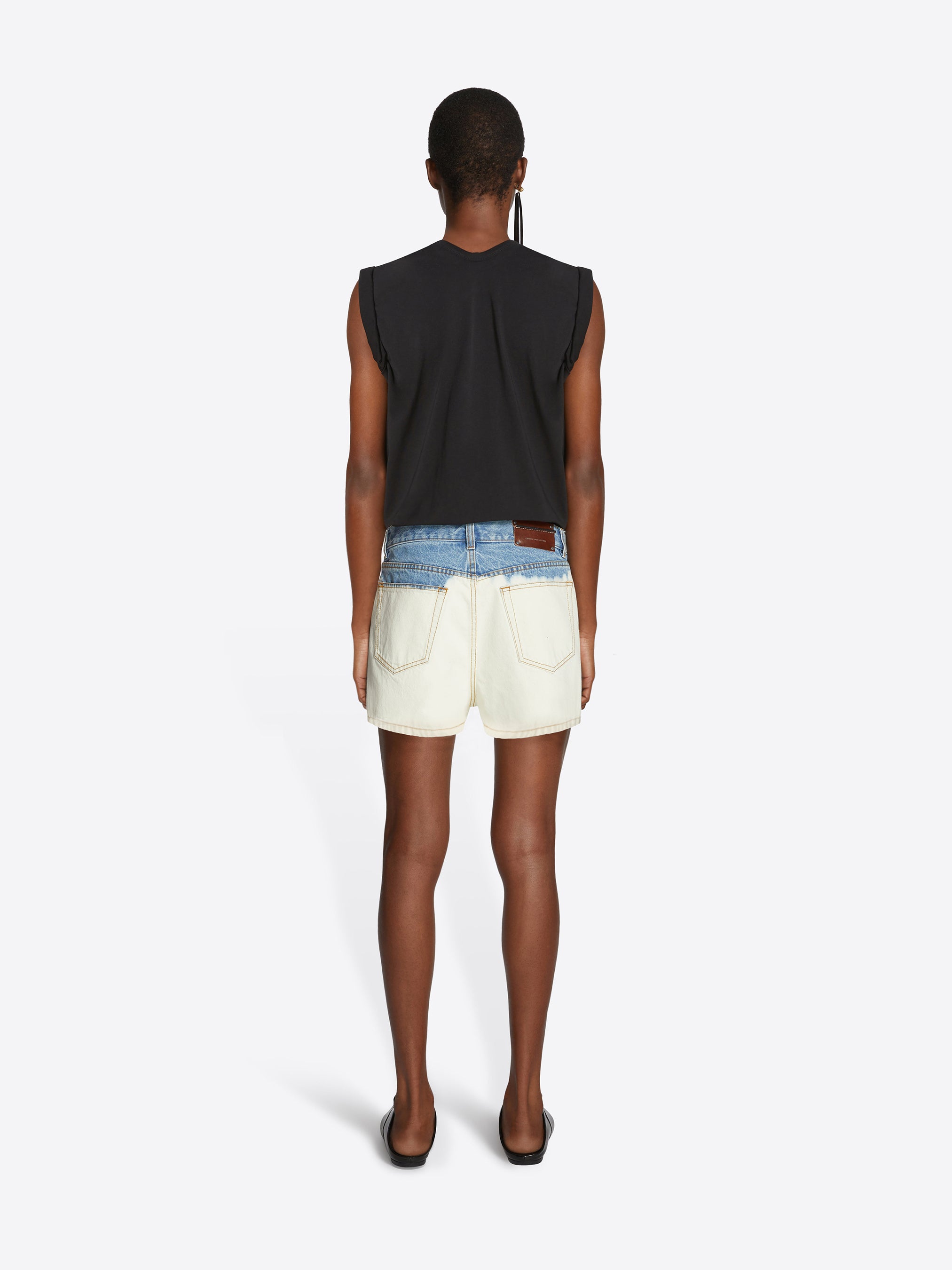 Bleach denim shorts - Women Denim Capsule | Dries Van Noten