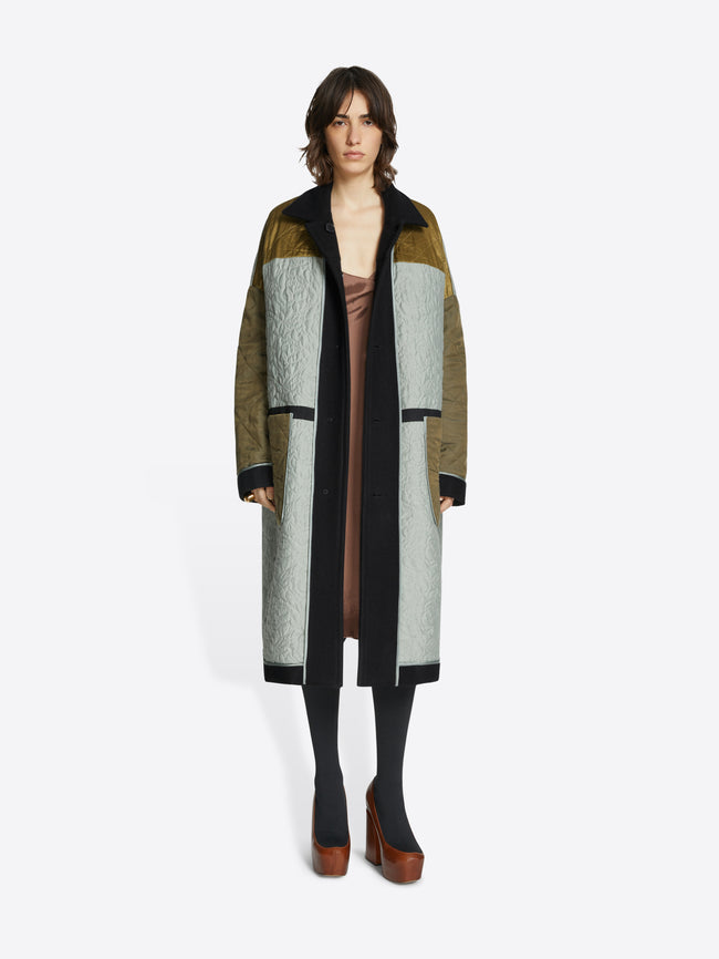 Dries Van Noten Oversized Workwear Coat - Pink (Engineered Jacquard) -  232-020216-7159-305