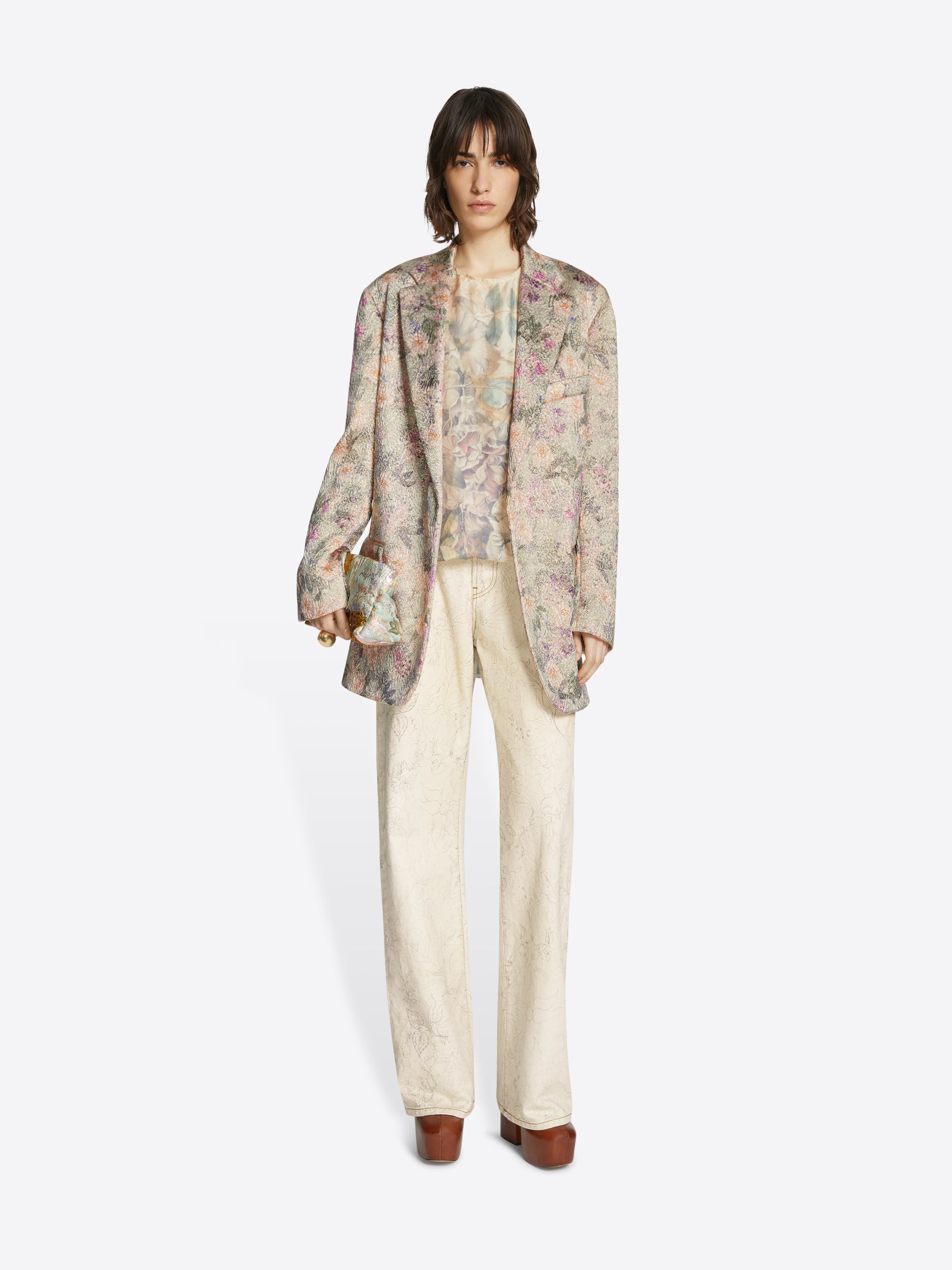 Jacquard blazer - Autumn-Winter Women | Dries Van Noten