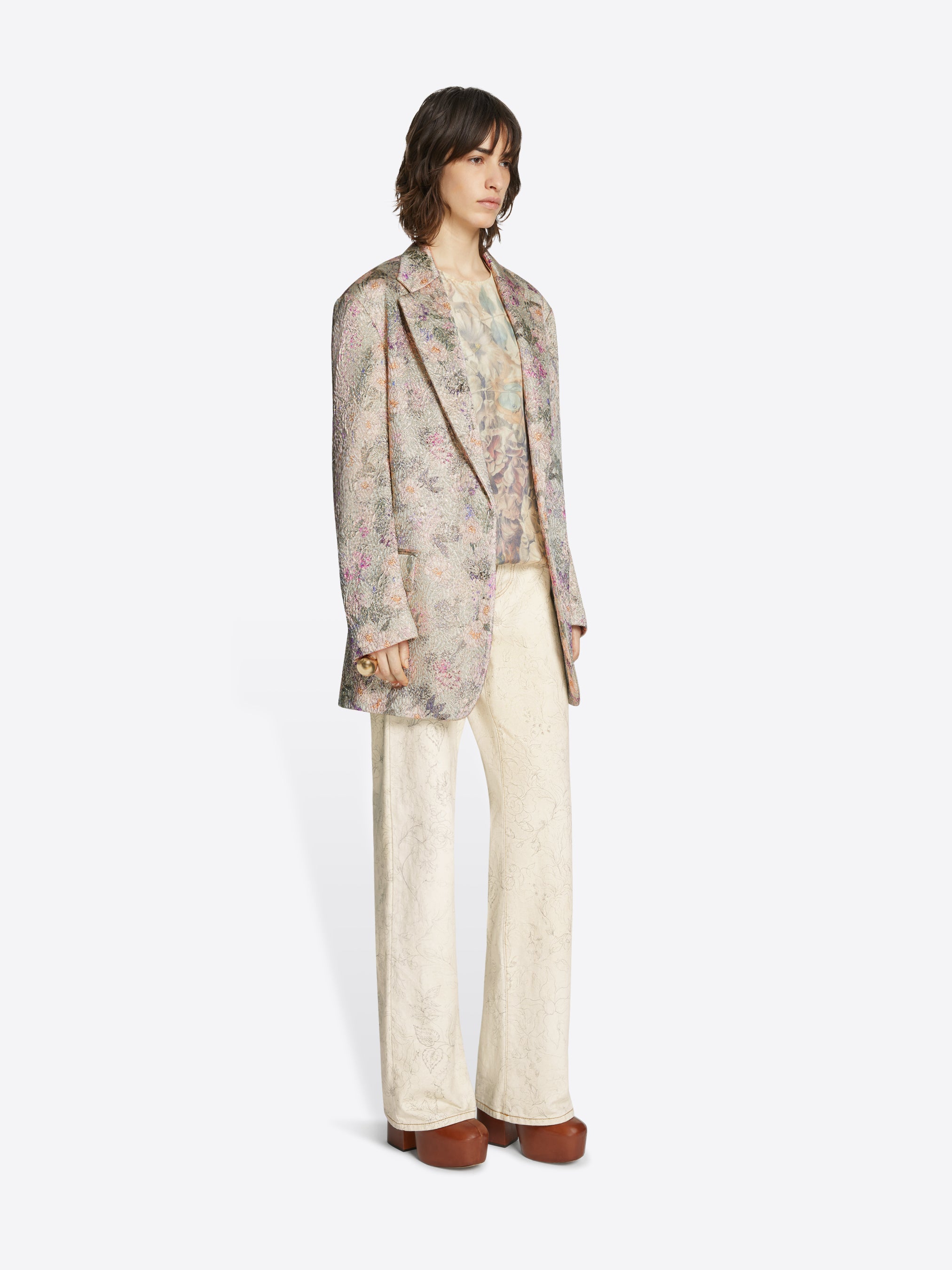 Jacquard blazer - Autumn-Winter Women | Dries Van Noten