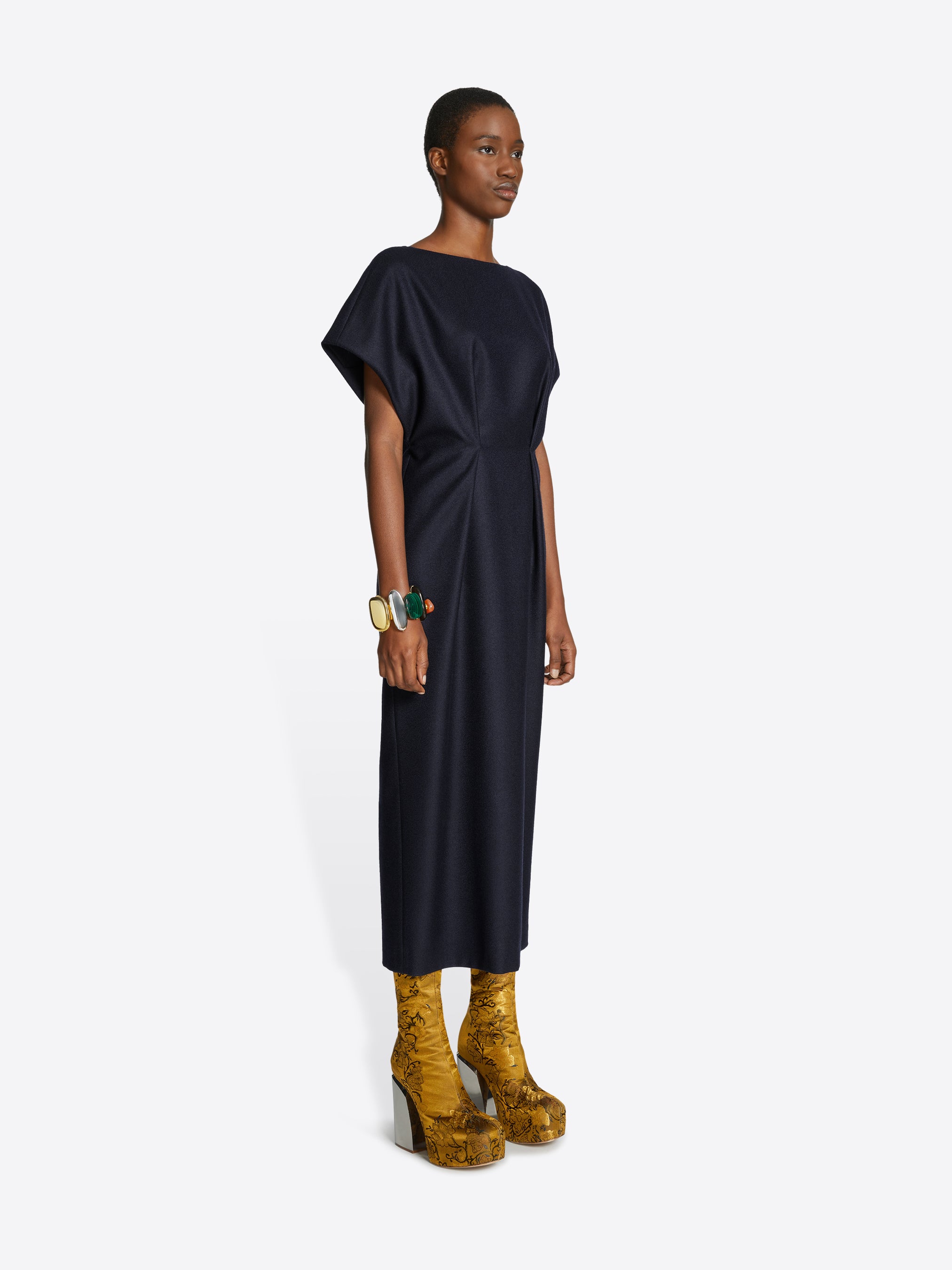 DriesVanNoten/goddess embroidered dress-