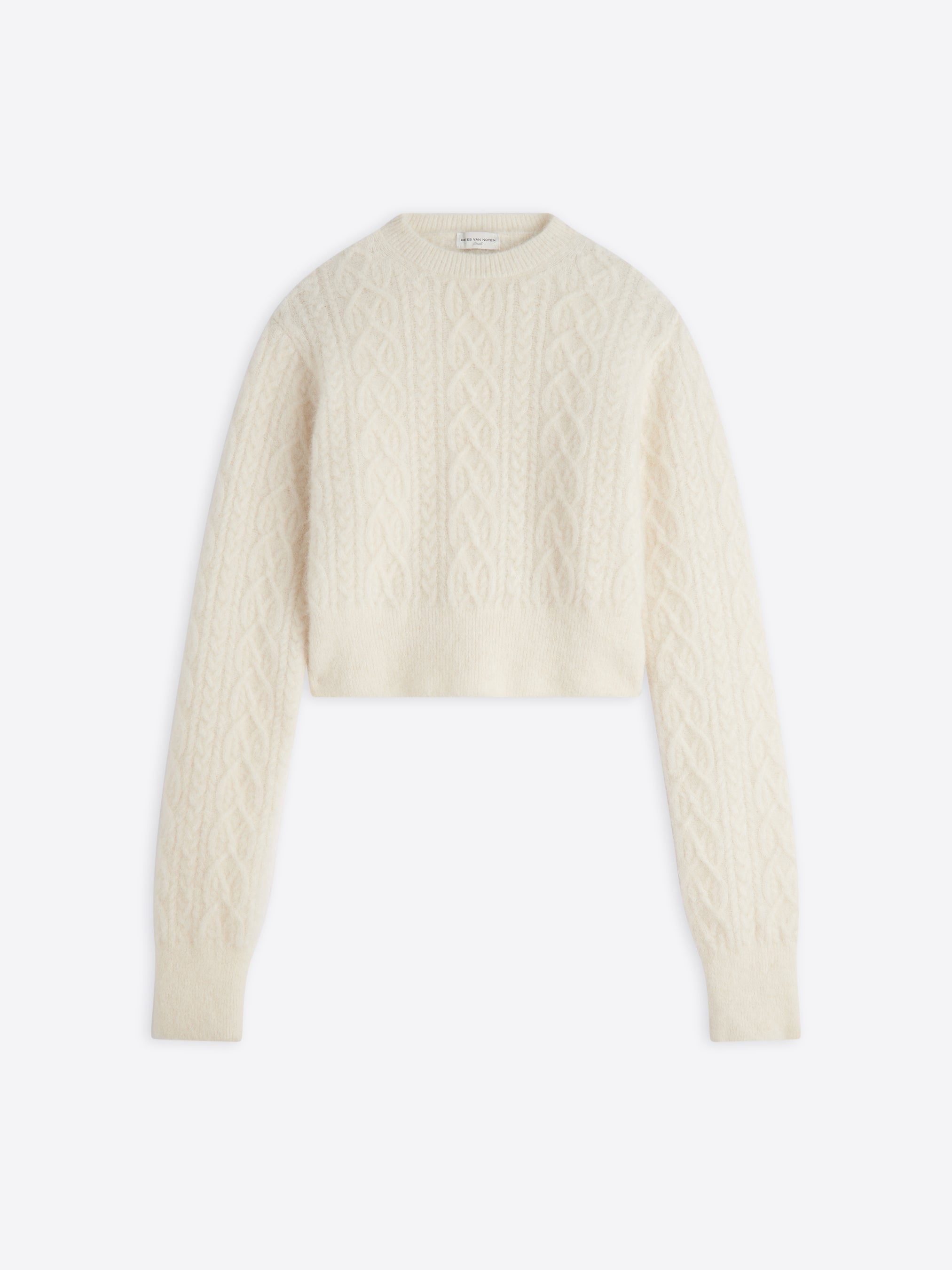 Cable knit sweater Autumn Winter Women Dries Van Noten