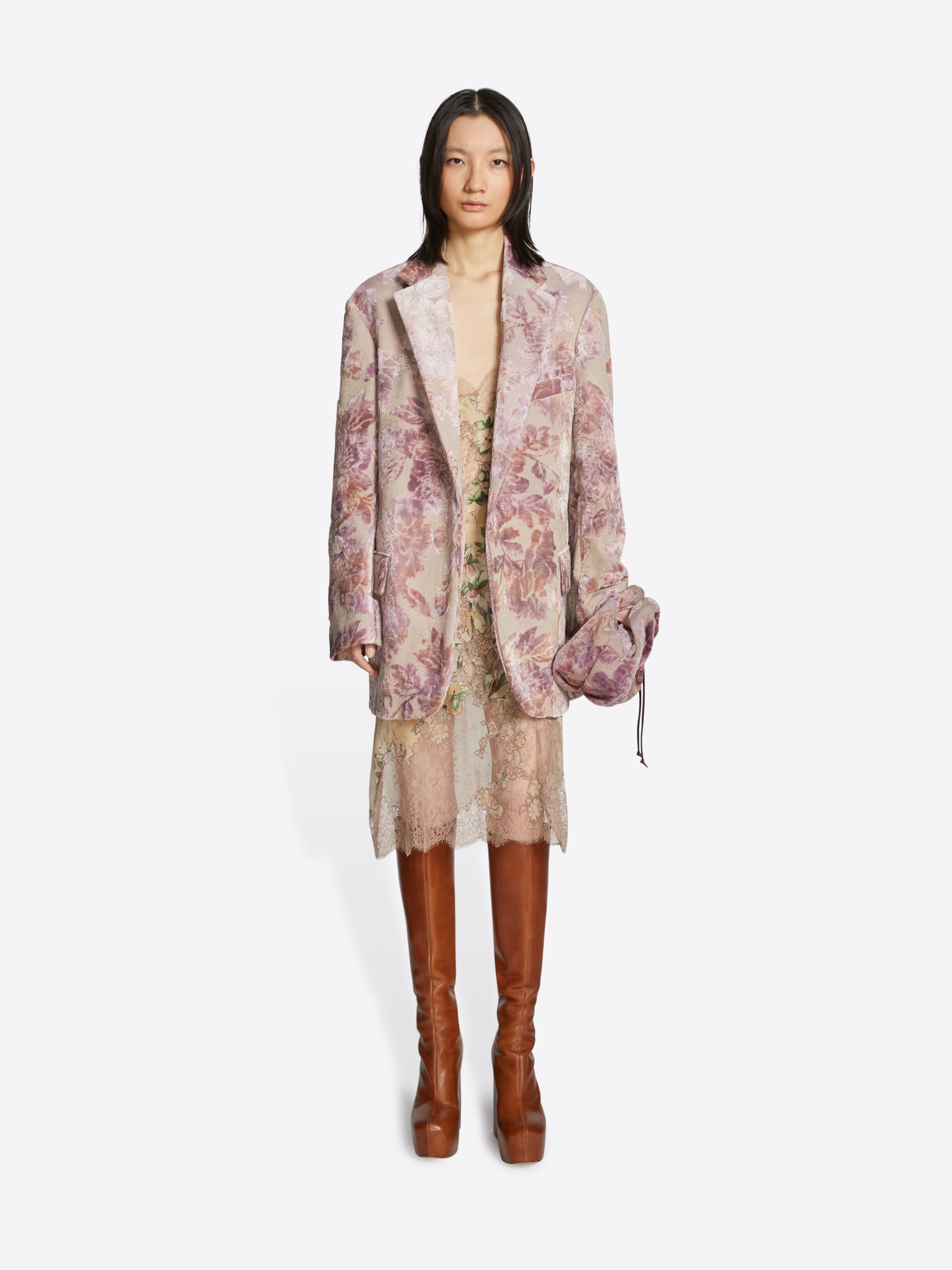 Jacquard blazer - Autumn-Winter Women | Dries Van Noten