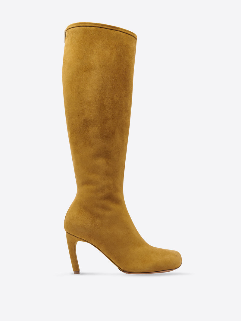 yellow suede boots