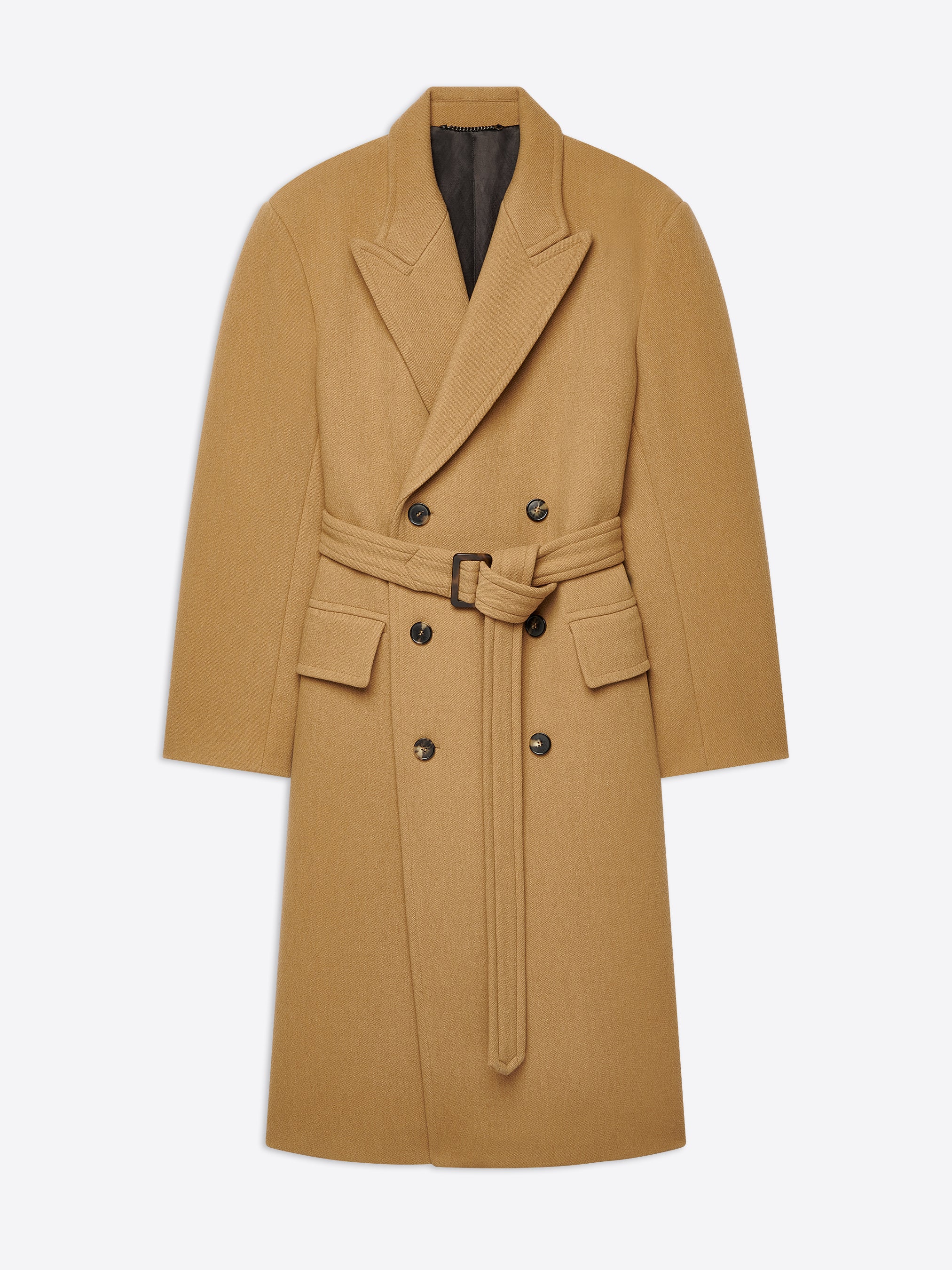 Wool belted coat - Autumn-Winter Men | Dries Van Noten