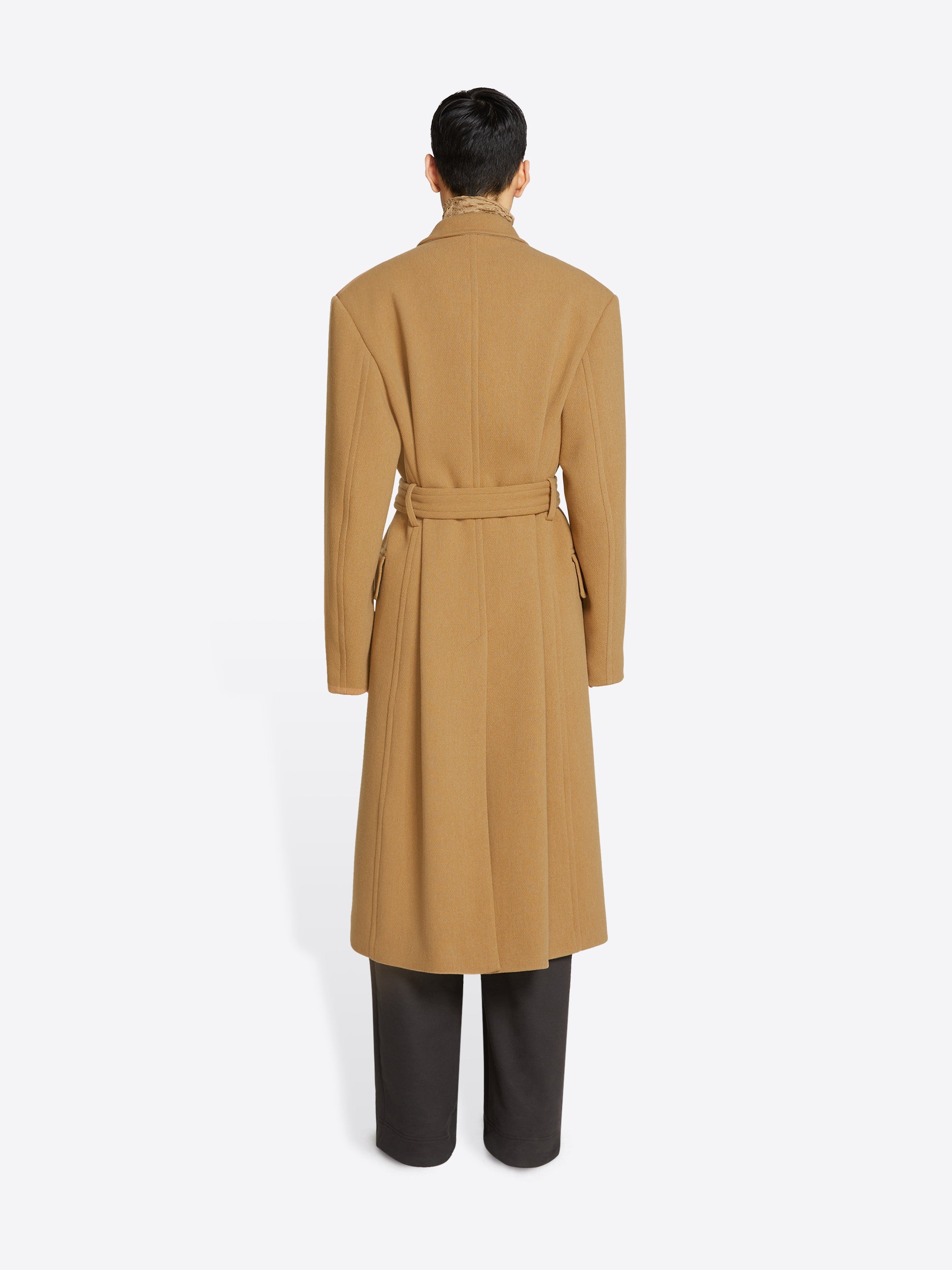 Wool belted coat - Autumn-Winter Men | Dries Van Noten