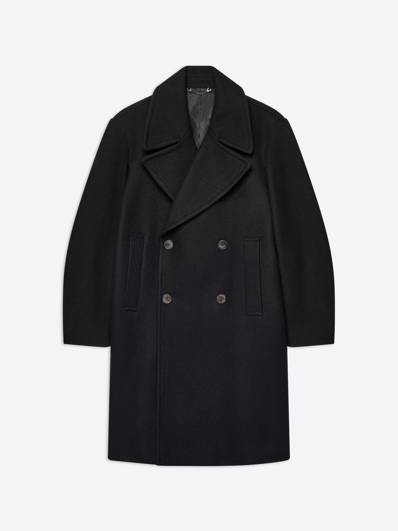 2023 Autumn/Winter Double breasted Double faced Wool Suit Coat