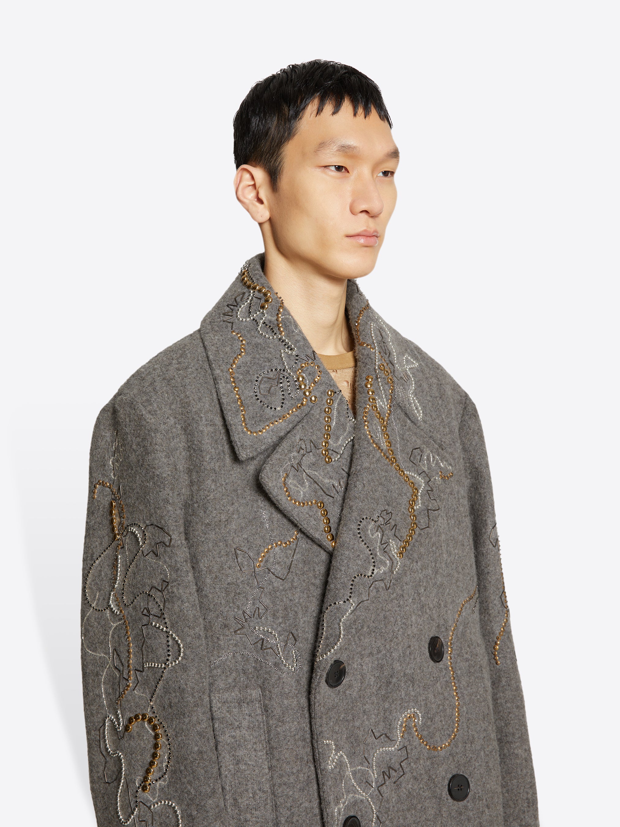 Embroidered coat - Autumn-Winter Men | Dries Van Noten