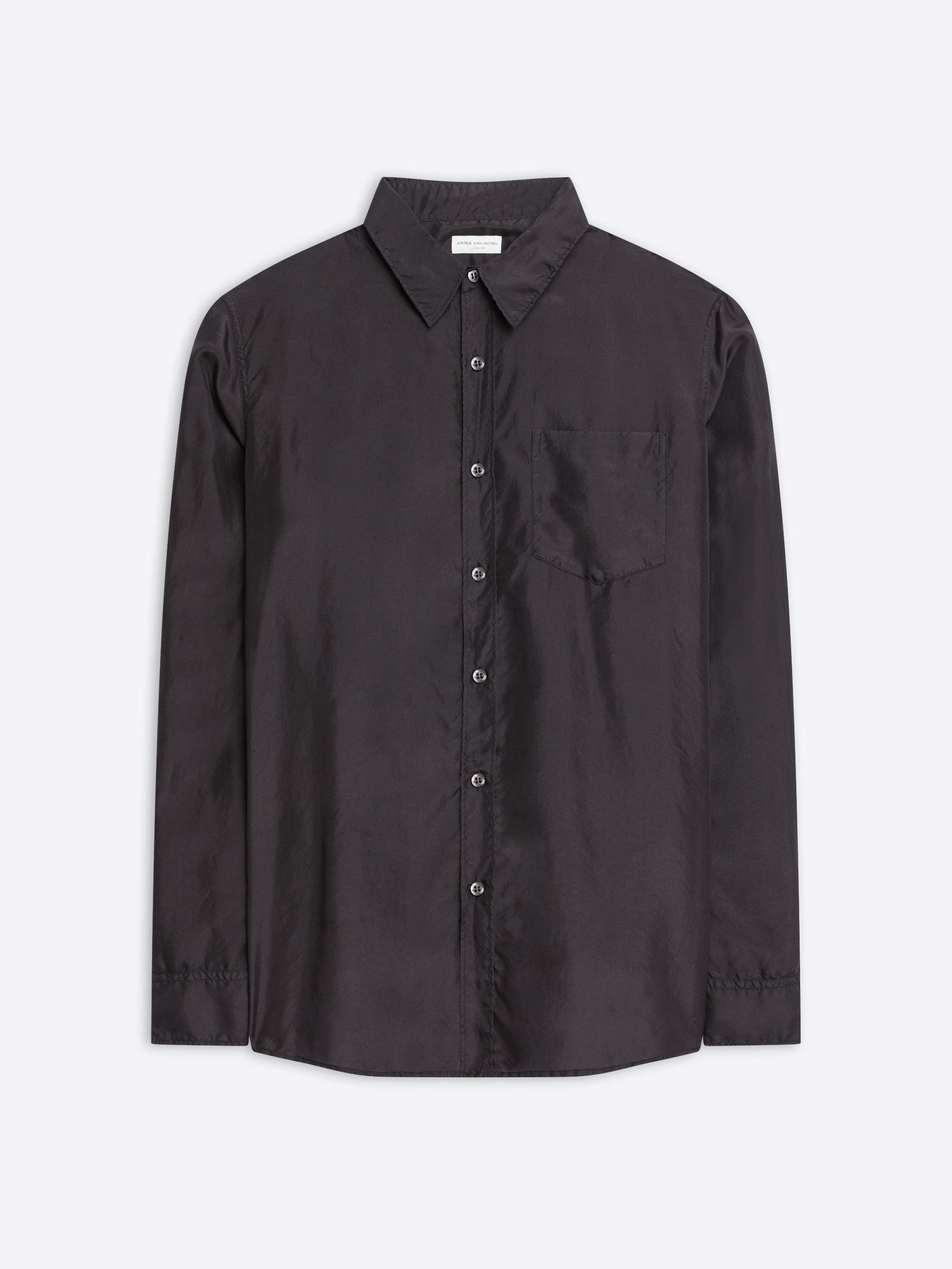 Overdyed silk shirt - Autumn-Winter Men | Dries Van Noten