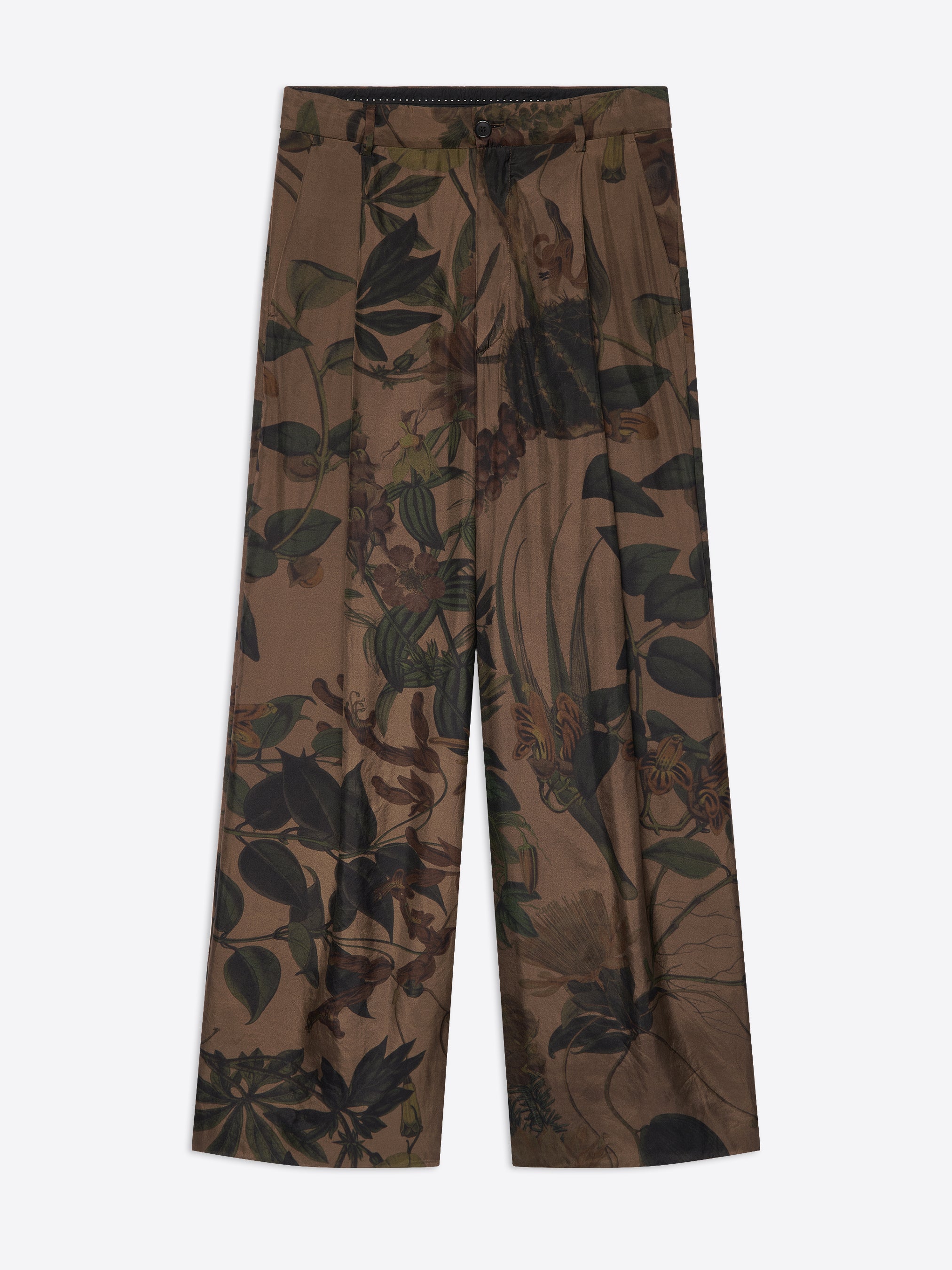 Pleated silk pants - Autumn-Winter Men | Dries Van Noten