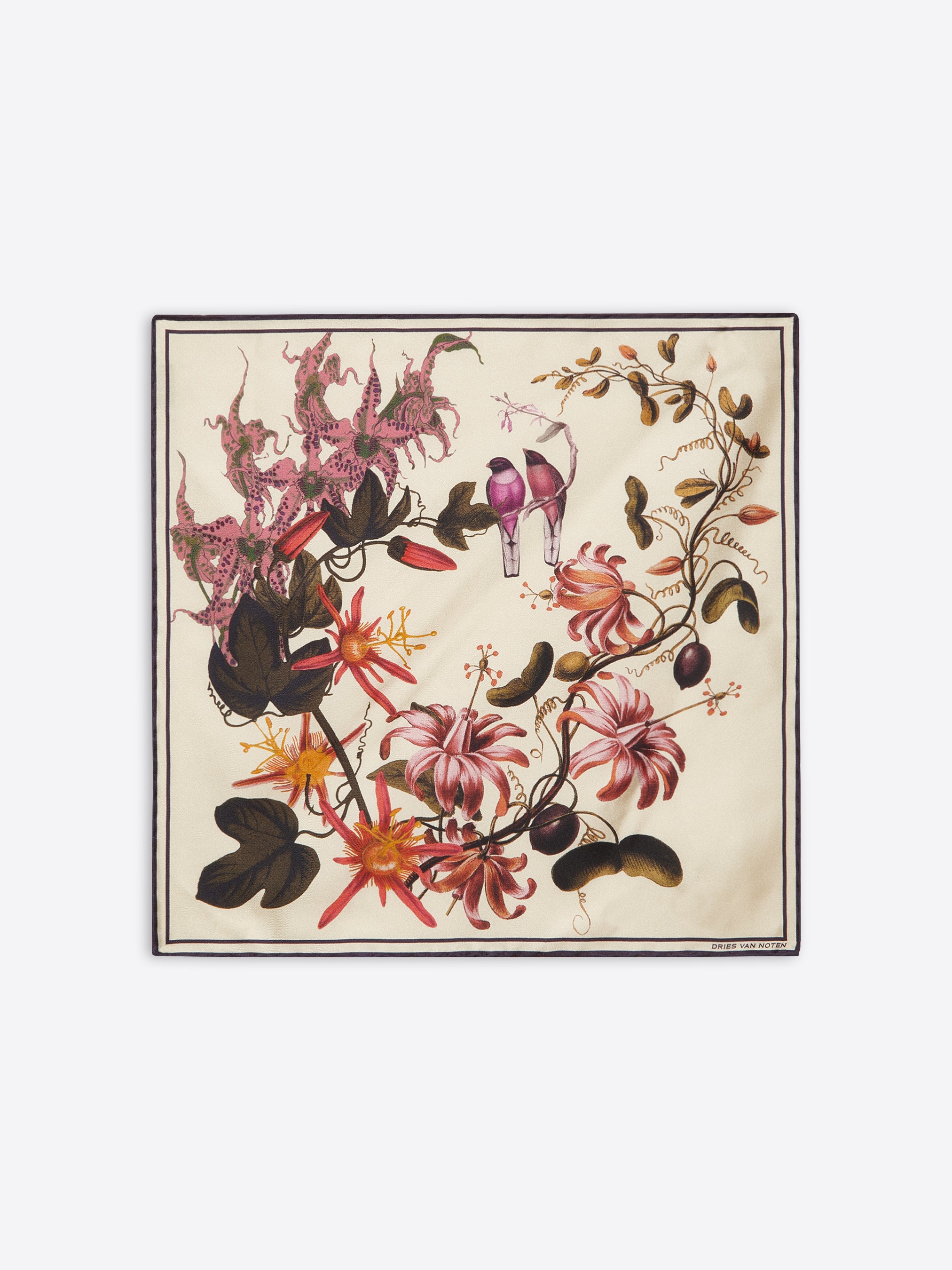 Printed silk scarf - Autumn-Winter Men | Dries Van Noten