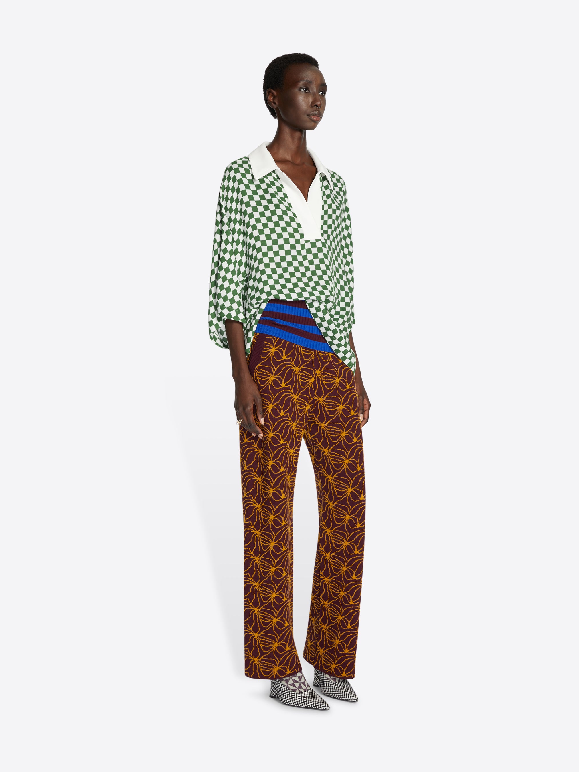 Checked polo top - Spring-Summer Women | Dries Van Noten