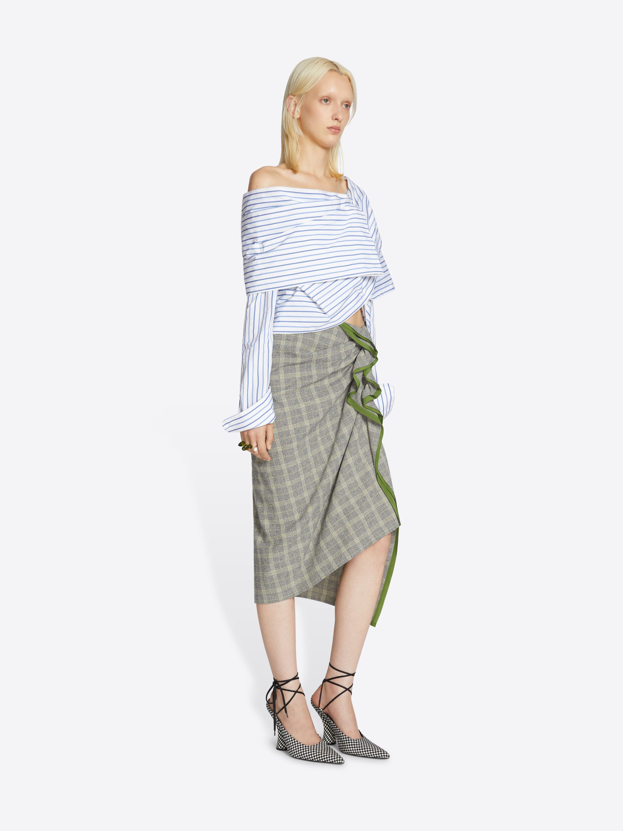 Checked ruffle skirt - Spring-Summer Women | Dries Van Noten