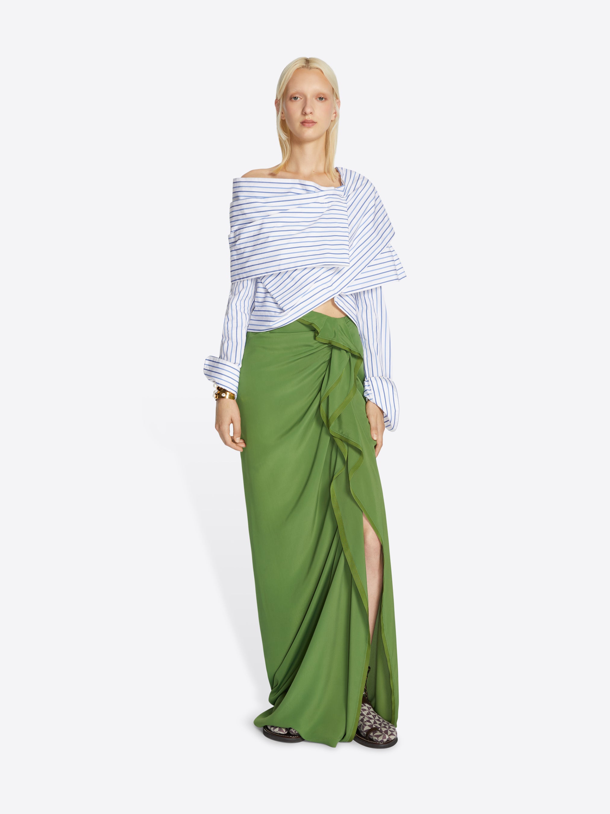 Long draped skirt - Spring-Summer Women | Dries Van Noten