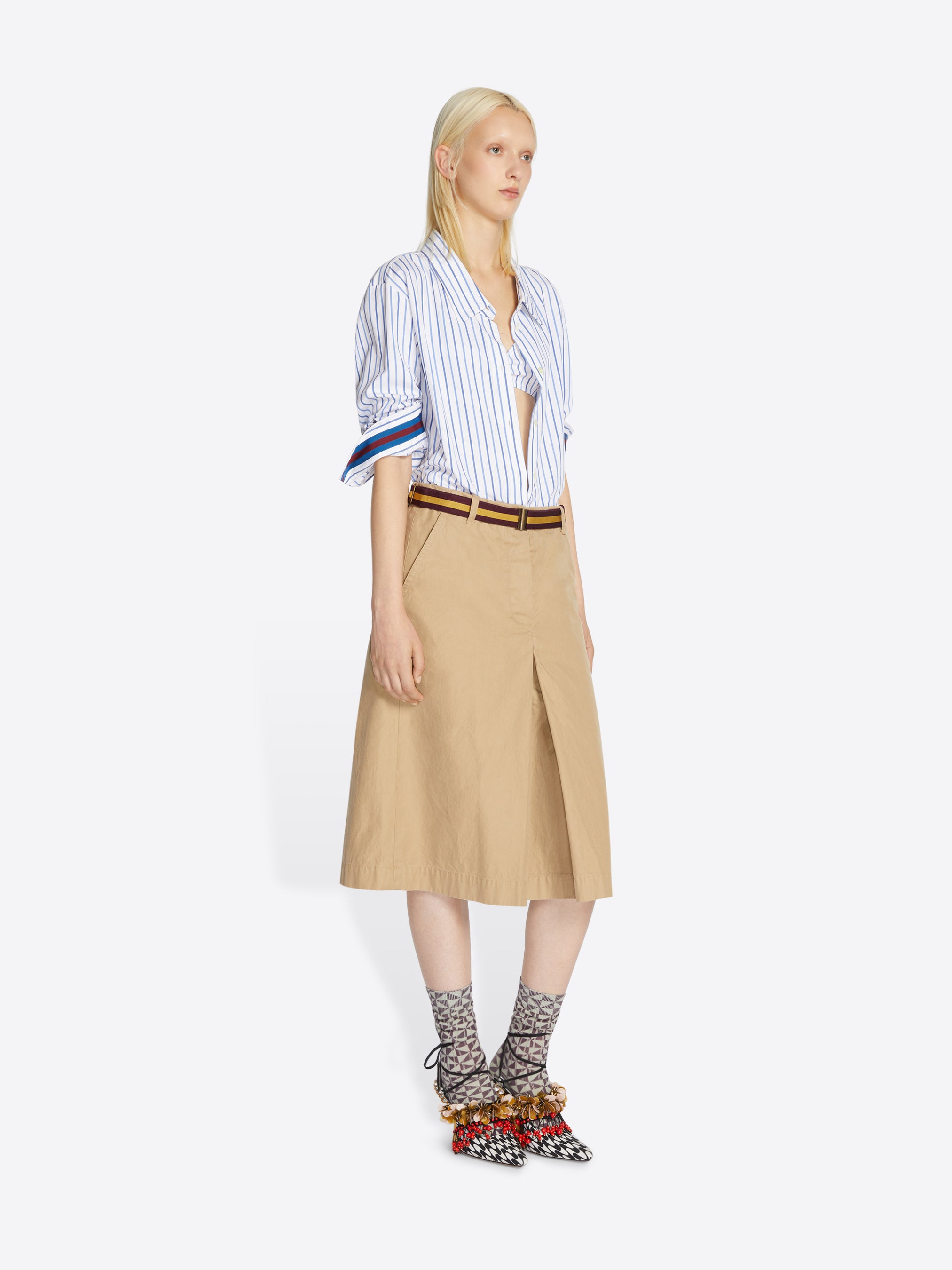 Belted chino skirt - Spring-Summer Women | Dries Van Noten