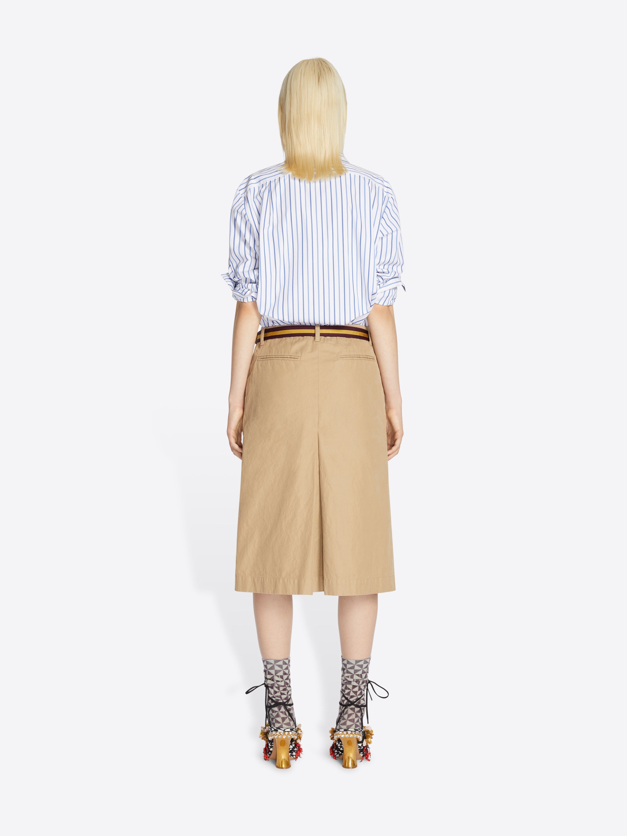 Belted chino skirt - Spring-Summer Women | Dries Van Noten