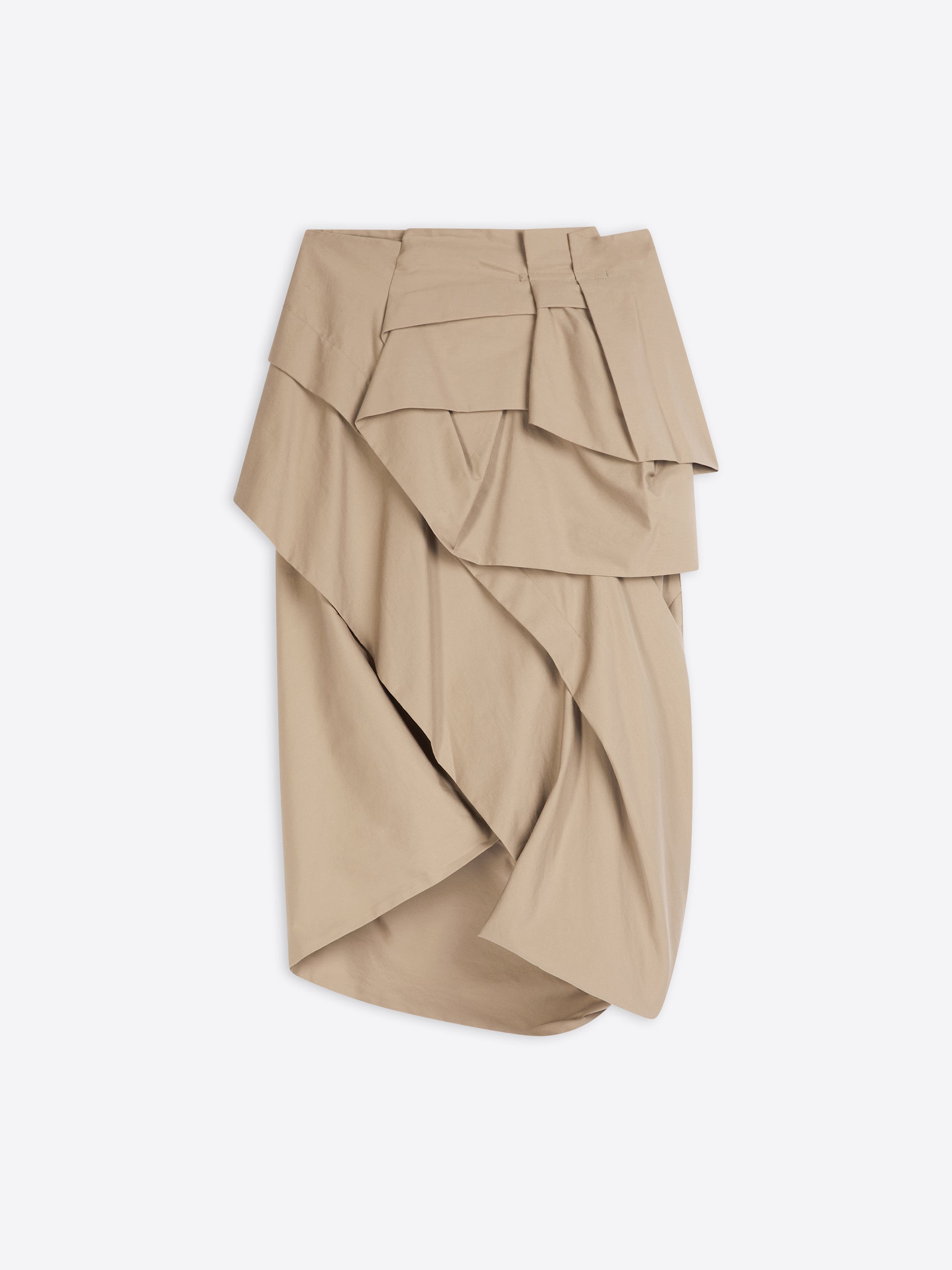 Peplum wrap outlet skirt