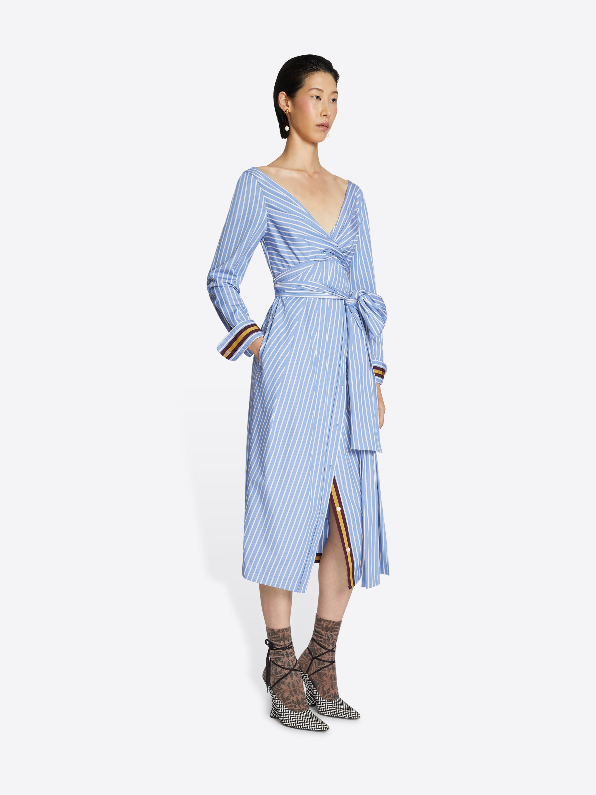 Draped shirt dress - Spring-Summer Women | Dries Van Noten