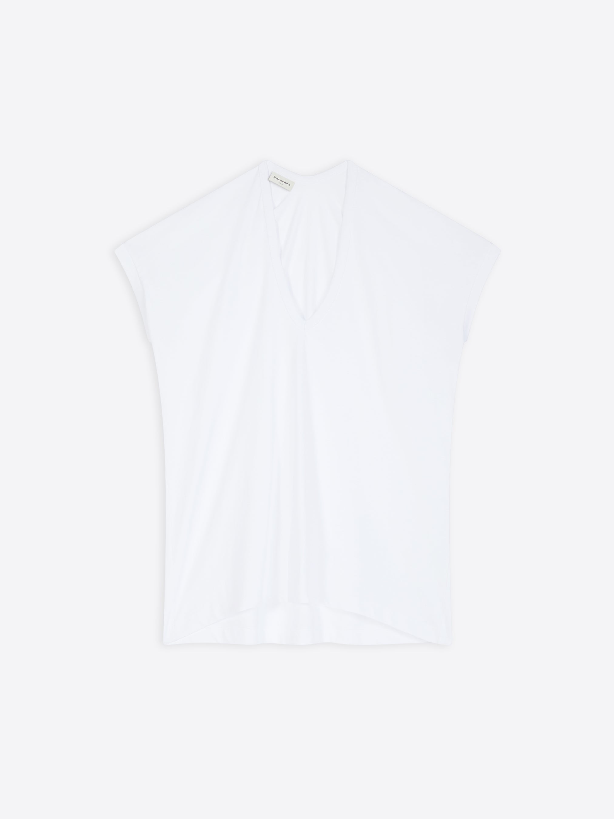 Dries Van Noten Color Block Boat Scoop Neck Tee high quality 3/