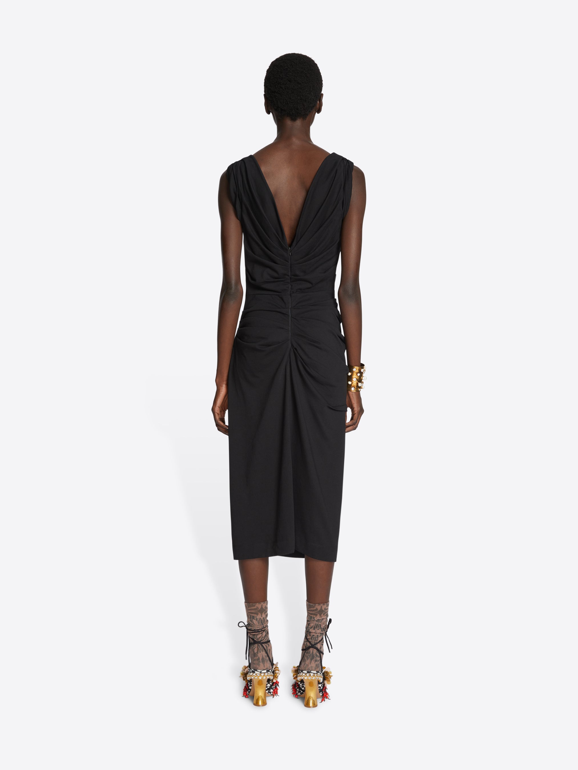 Fitted draped dress - Spring-Summer Women | Dries Van Noten