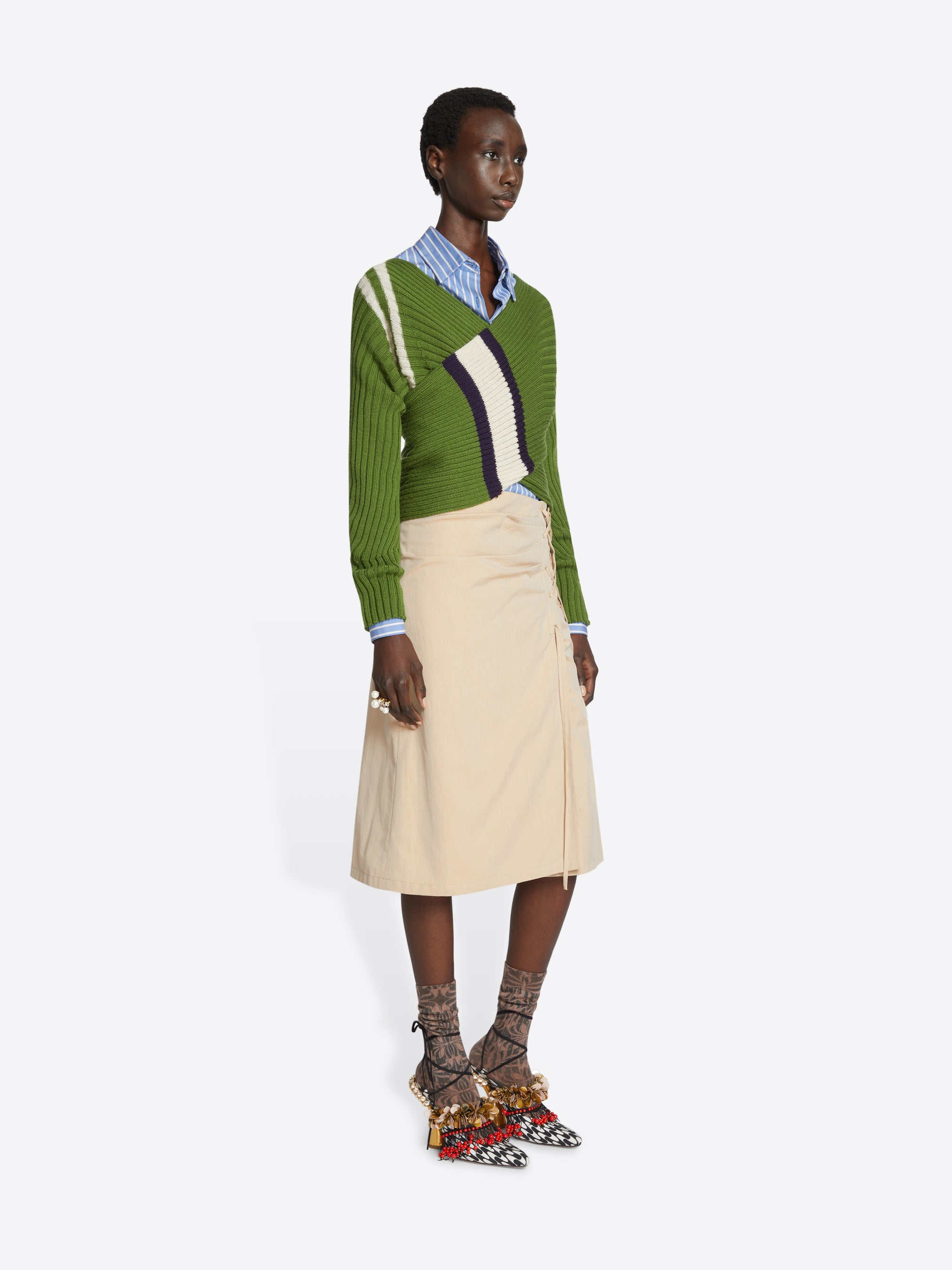 Wrap scarf sweater - Spring-Summer Women | Dries Van Noten