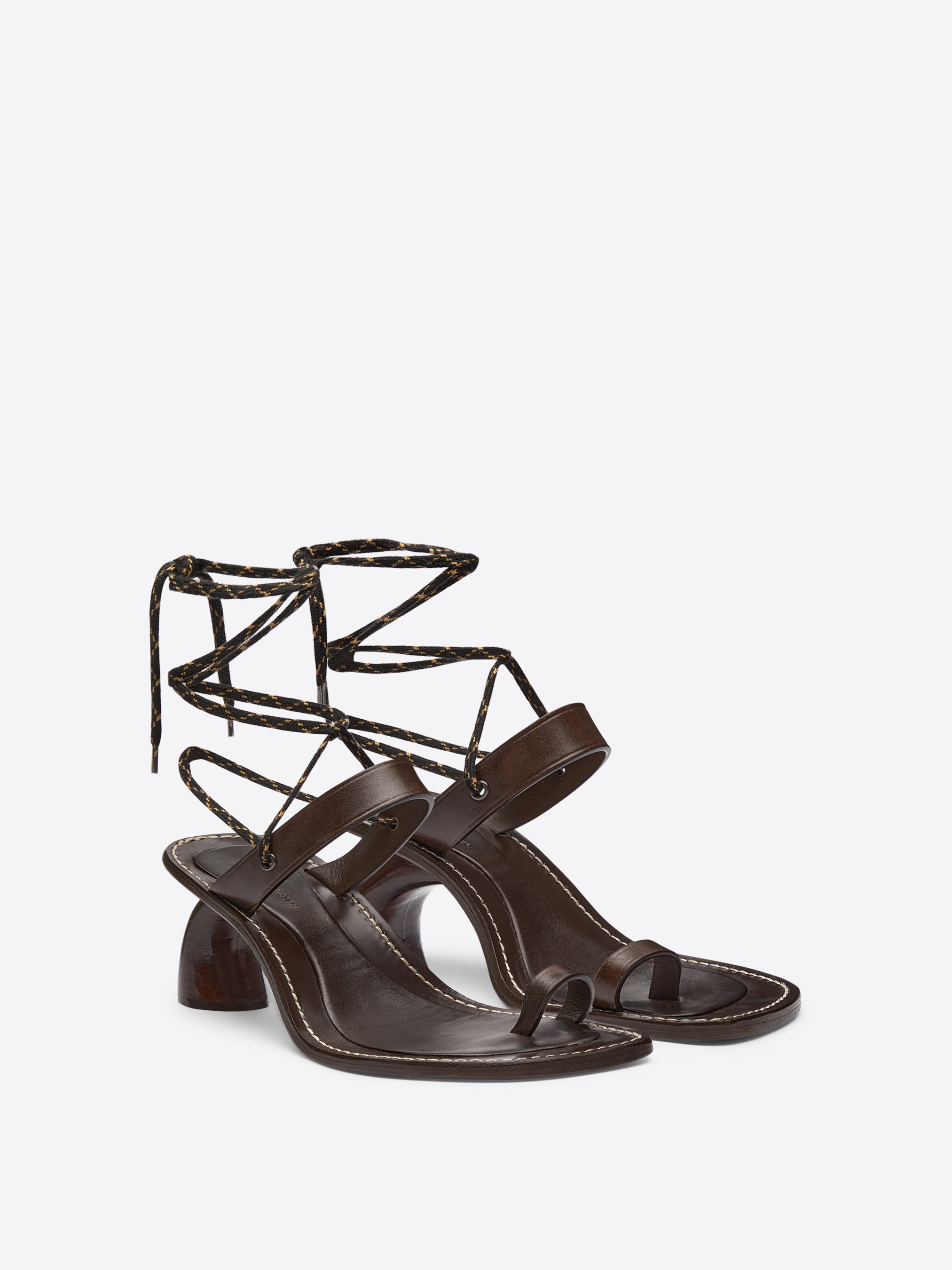 Heeled leather sandals - Spring-Summer Women | Dries Van Noten