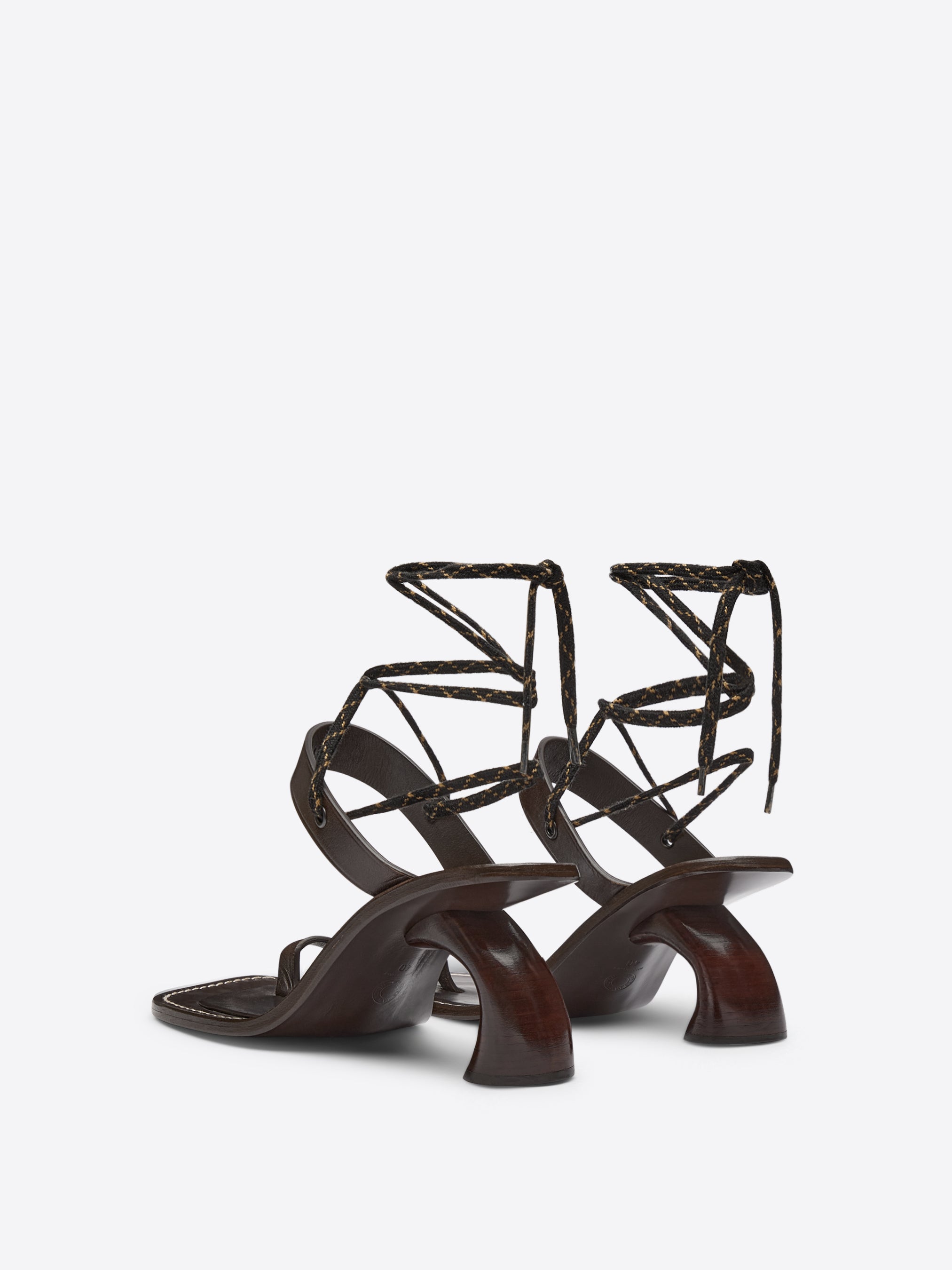 Heeled leather sandals - Spring-Summer Women | Dries Van Noten