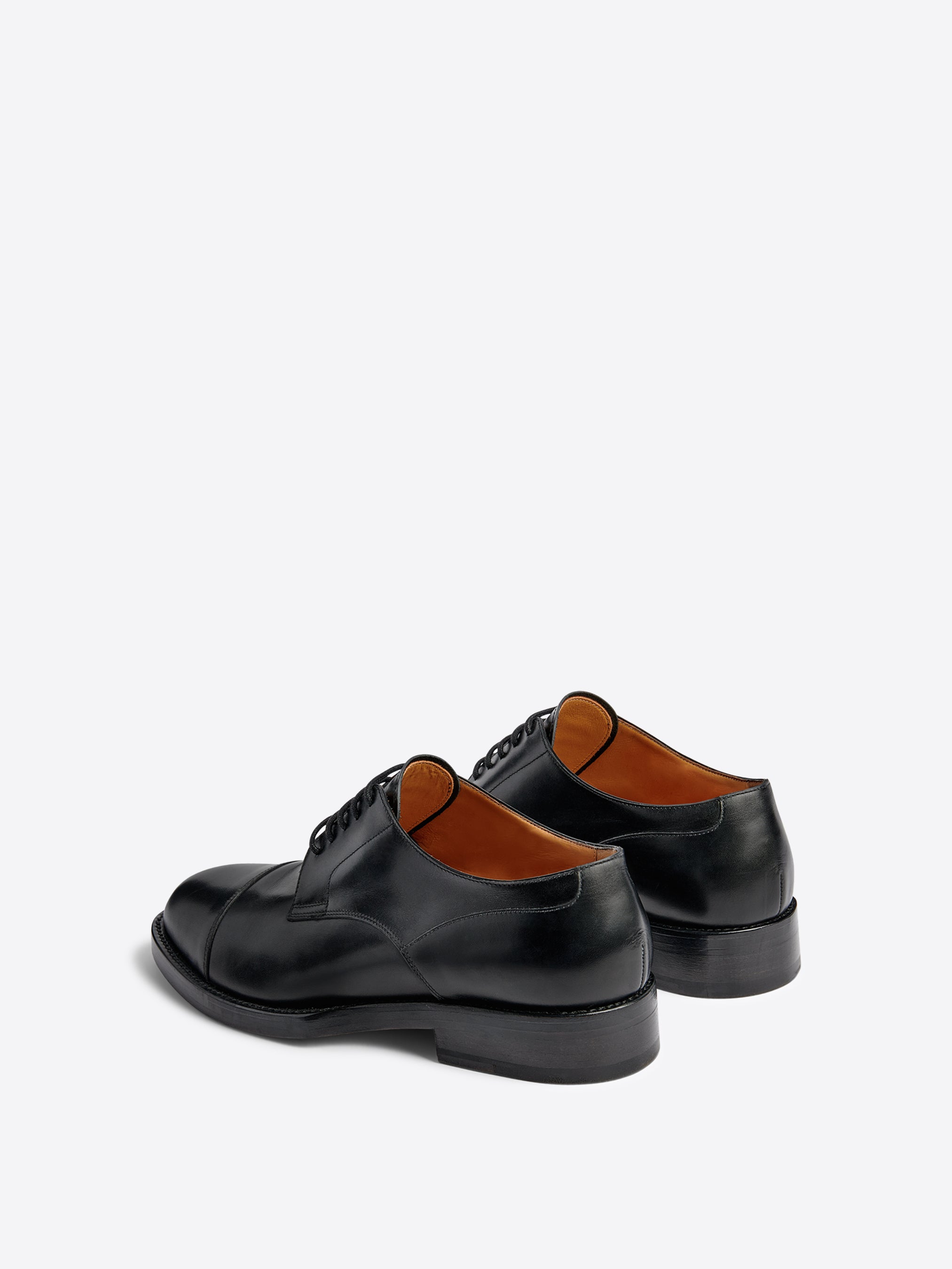 DRIES VAN NOTEN moc-stitch leather derby shoes - Black