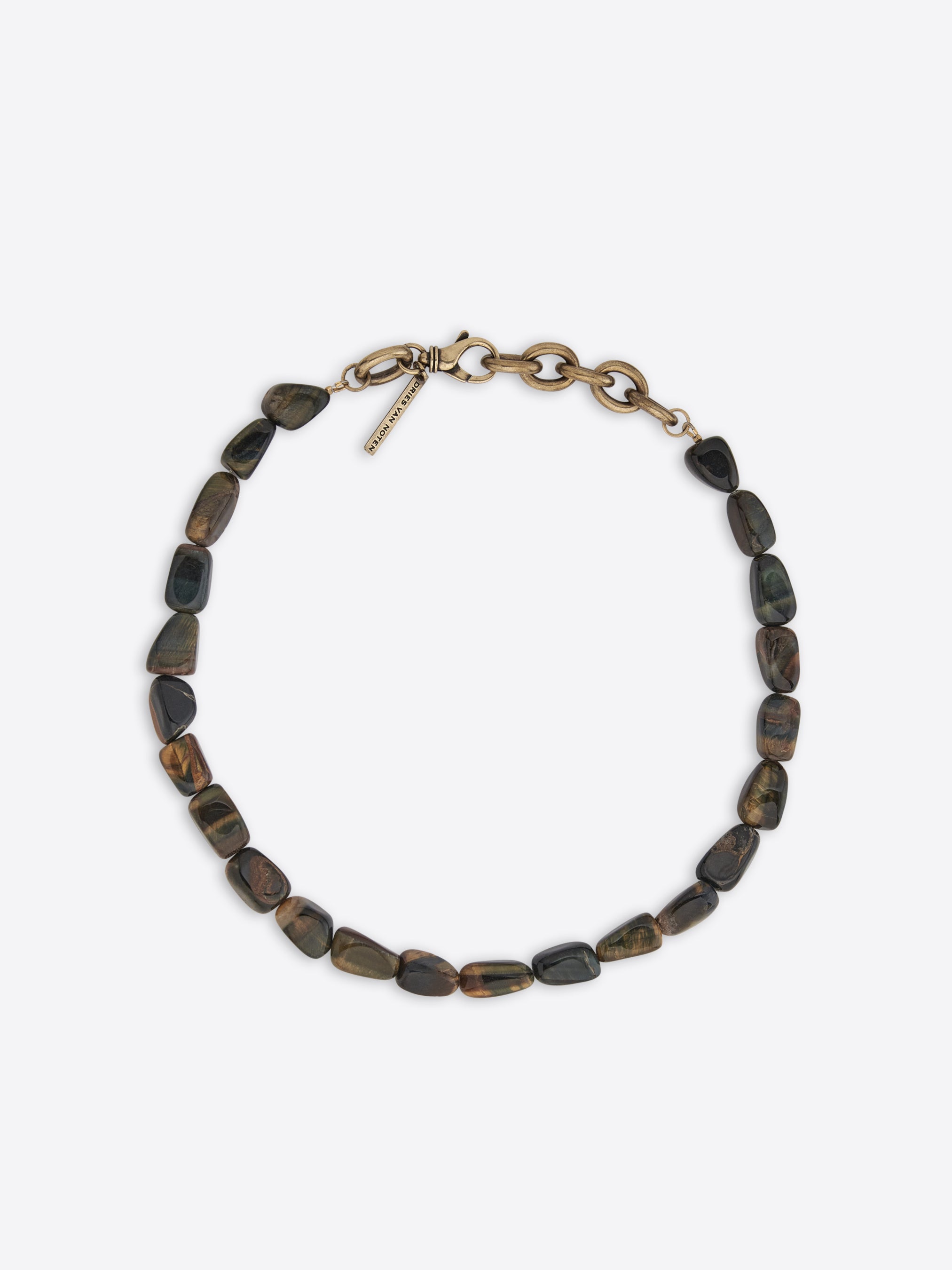 Tiger-eye necklace - Spring-Summer Men | Dries Van Noten