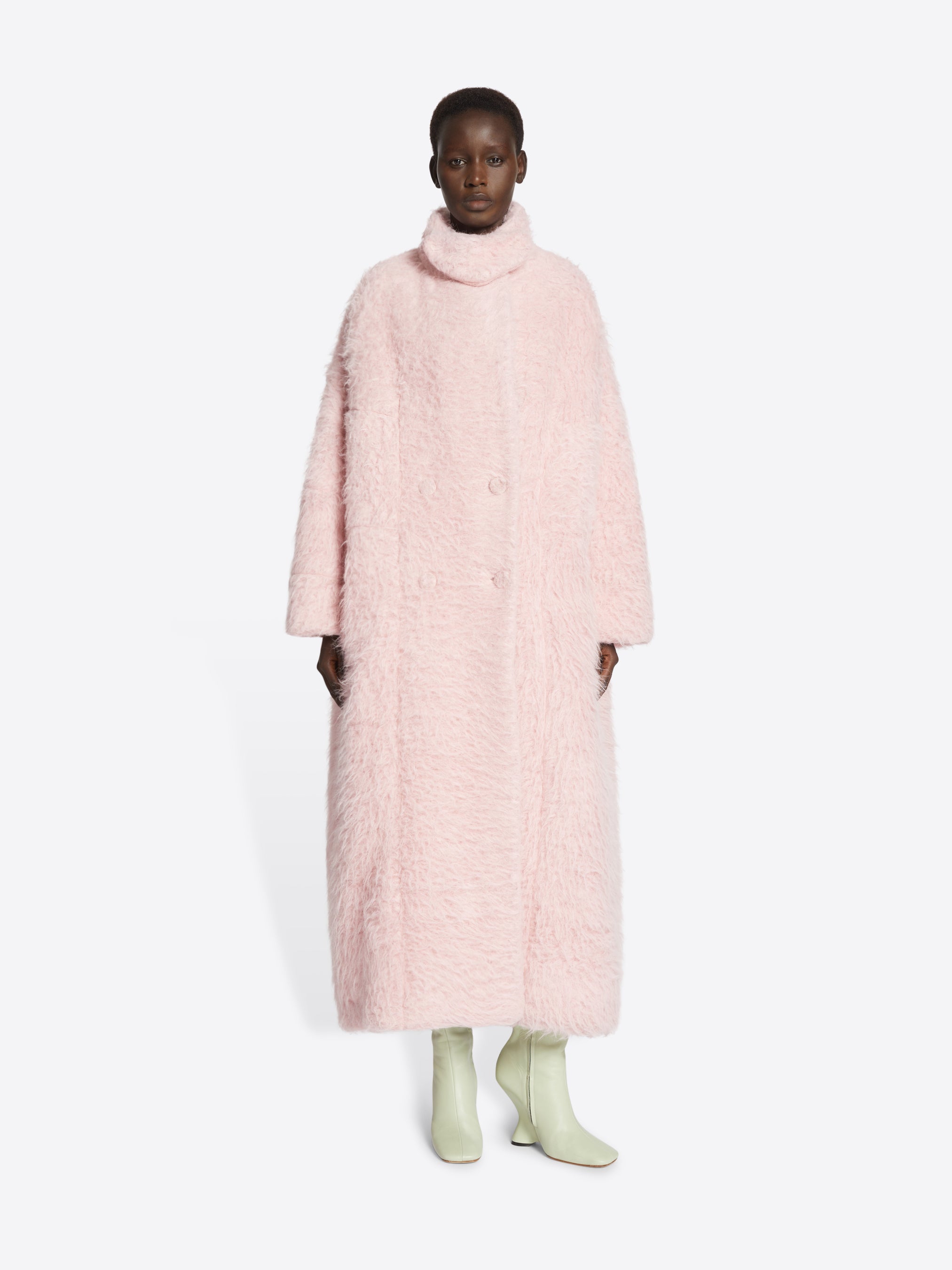 Long cocoon coat Autumn Winter Women Dries Van Noten