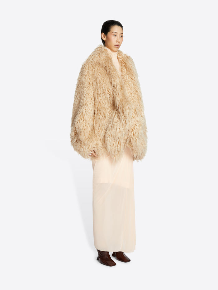 Faux fur jacket