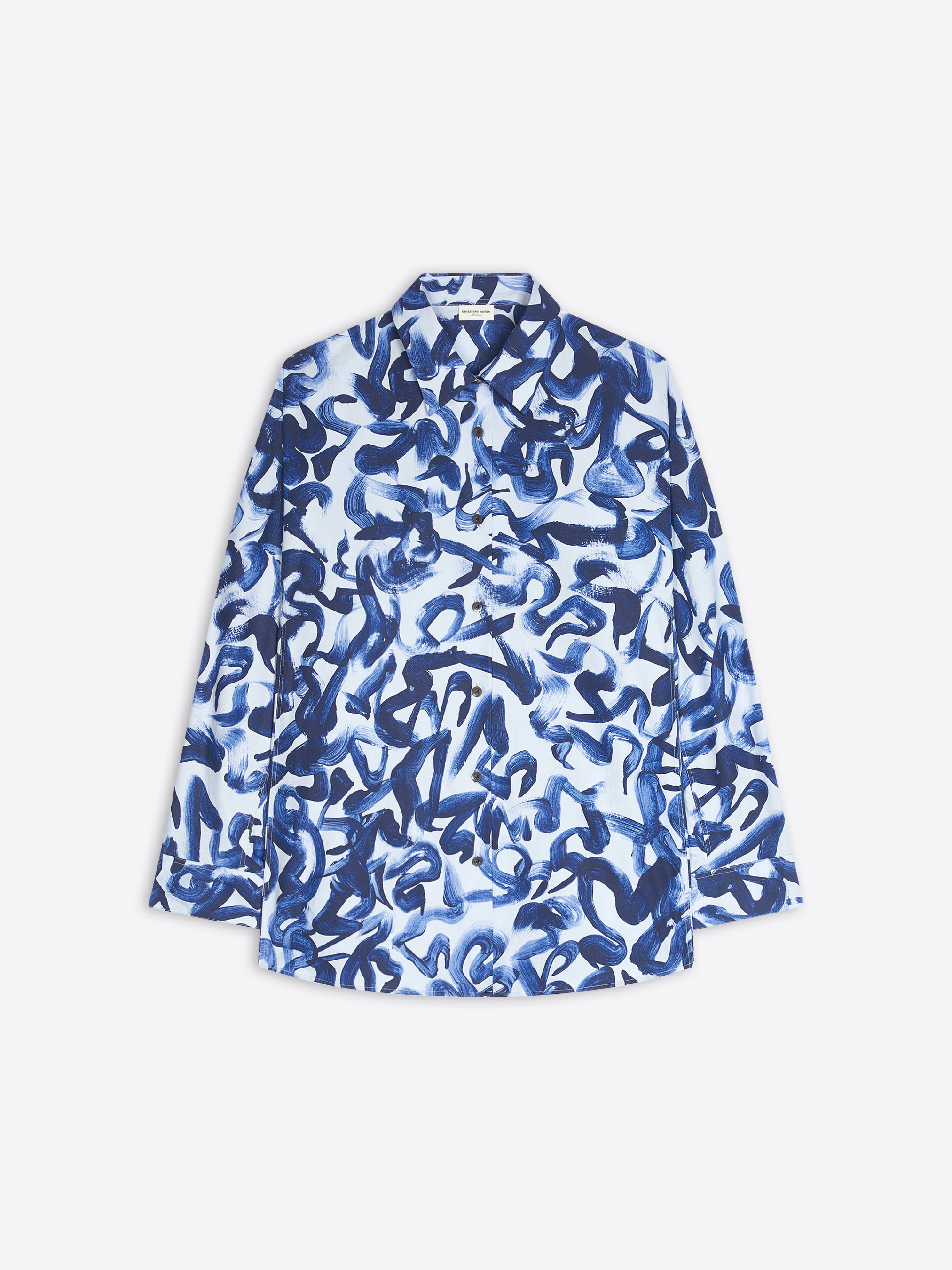 Printed cocoon shirt - Autumn-Winter Women | Dries Van Noten