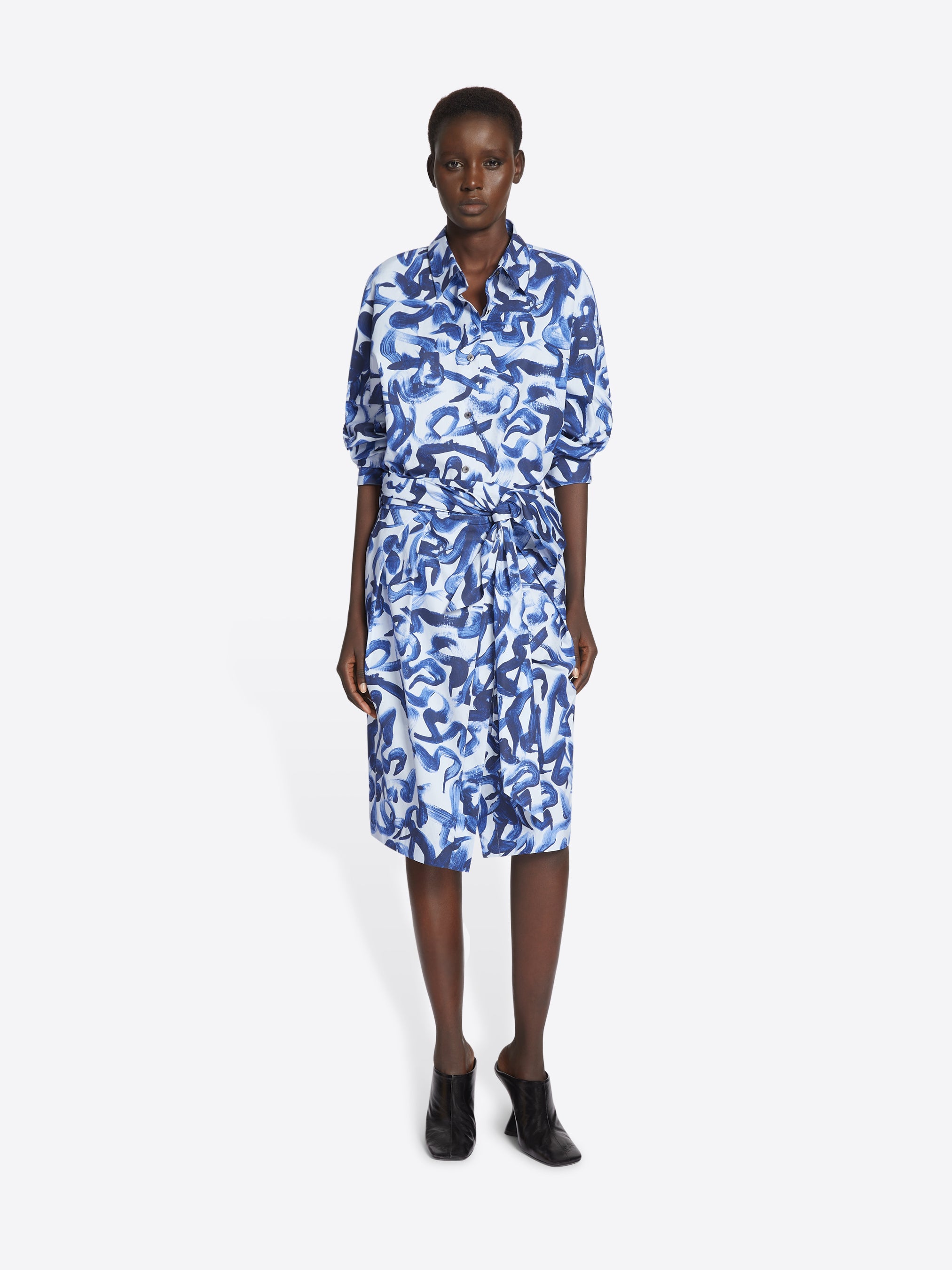 Printed cocoon shirt - Autumn-Winter Women | Dries Van Noten