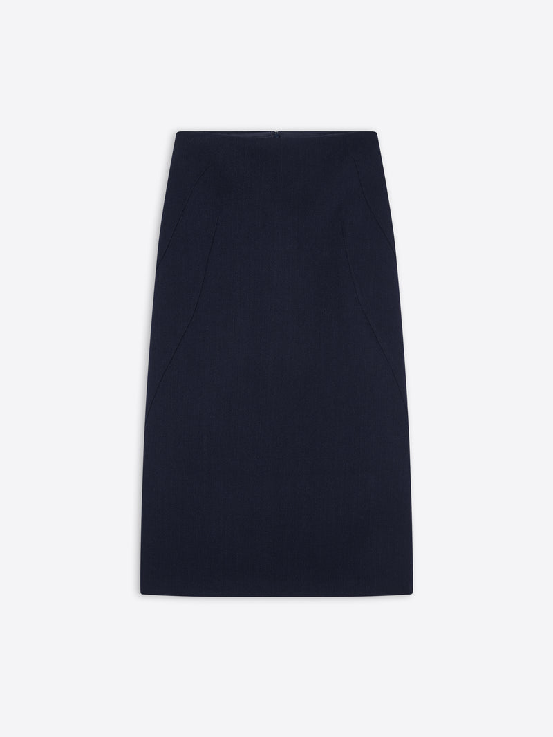 Wool tailored skirt