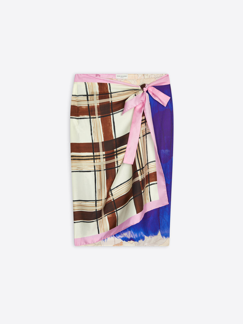 Wrap scarf-skirt