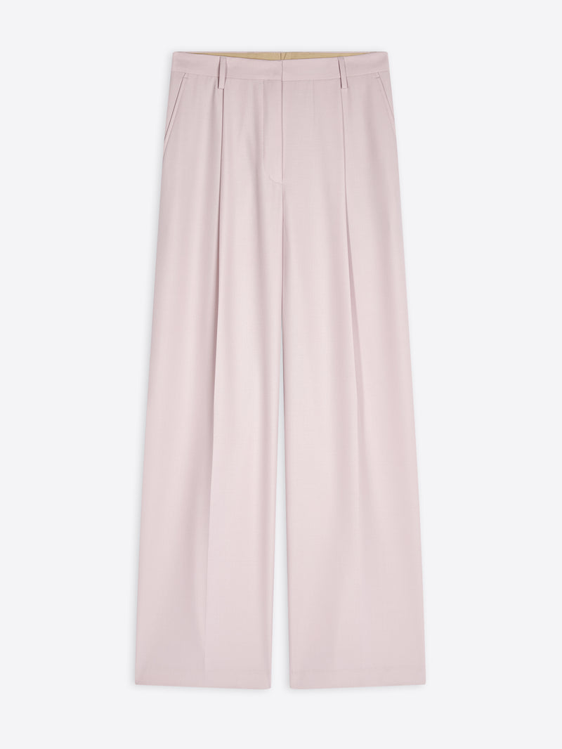 Loose pleated pants