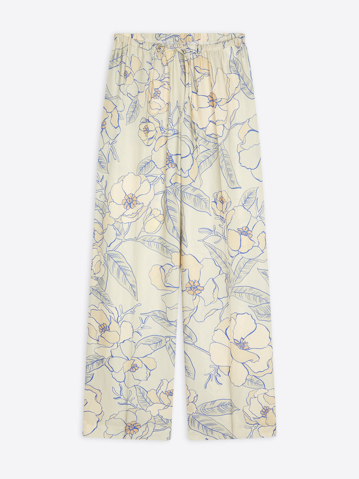 Printed viscose pants