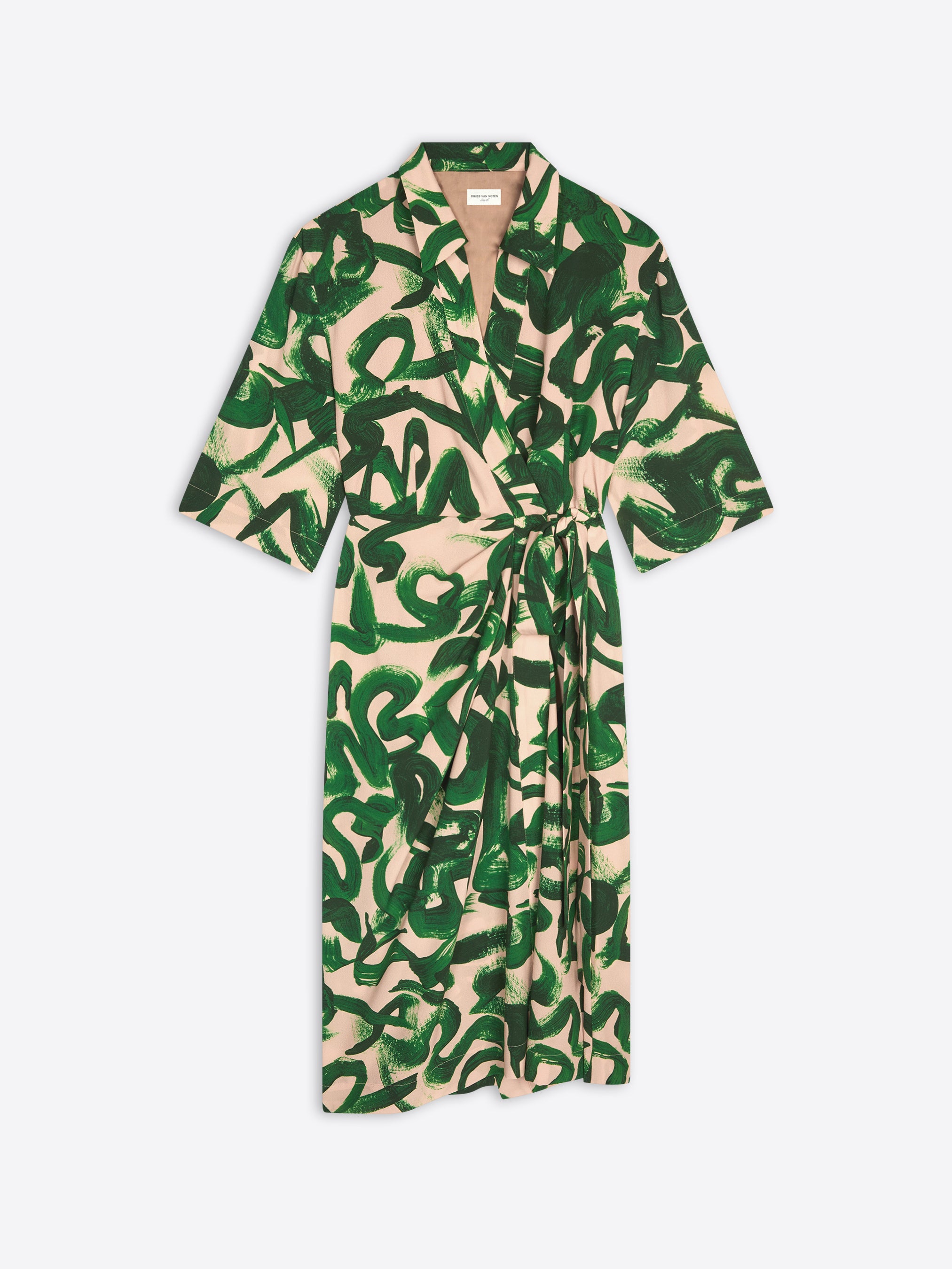 Printed wrap dress Autumn Winter Women Dries Van Noten