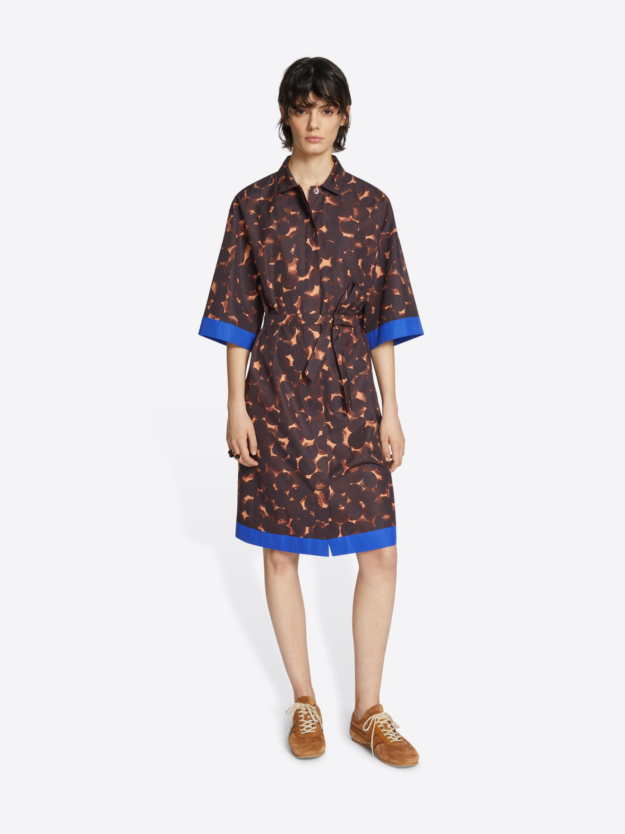 Printed shirt dress Autumn Winter Women Dries Van Noten