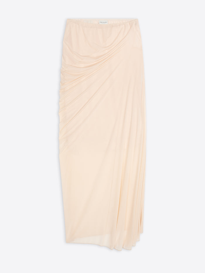 Fitted draped skirt