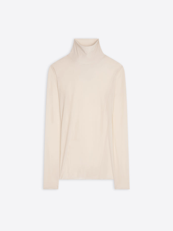 Sheer turtleneck tee