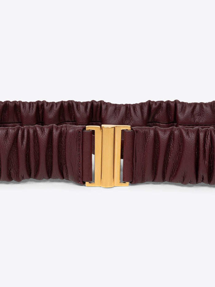 Leather pillow belt