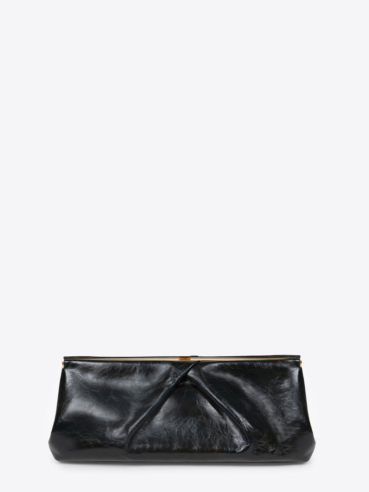 Large leather clutch