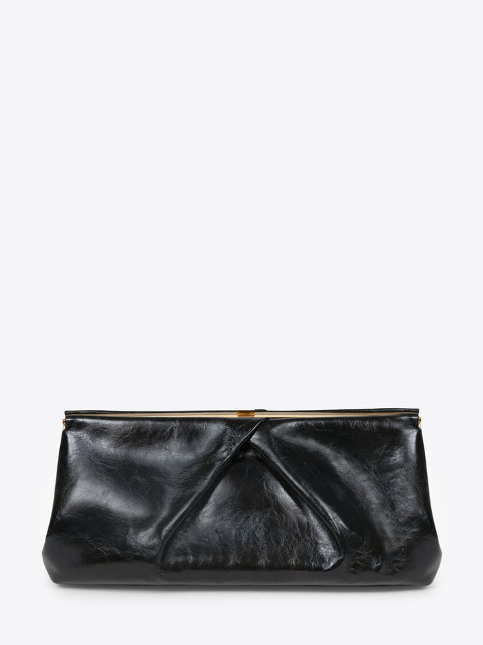 Large leather clutch