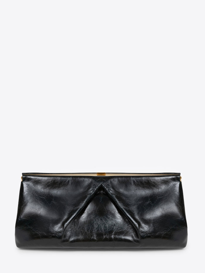 Large leather clutch