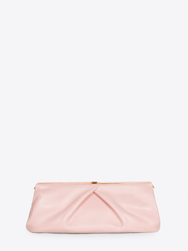 Large leather clutch