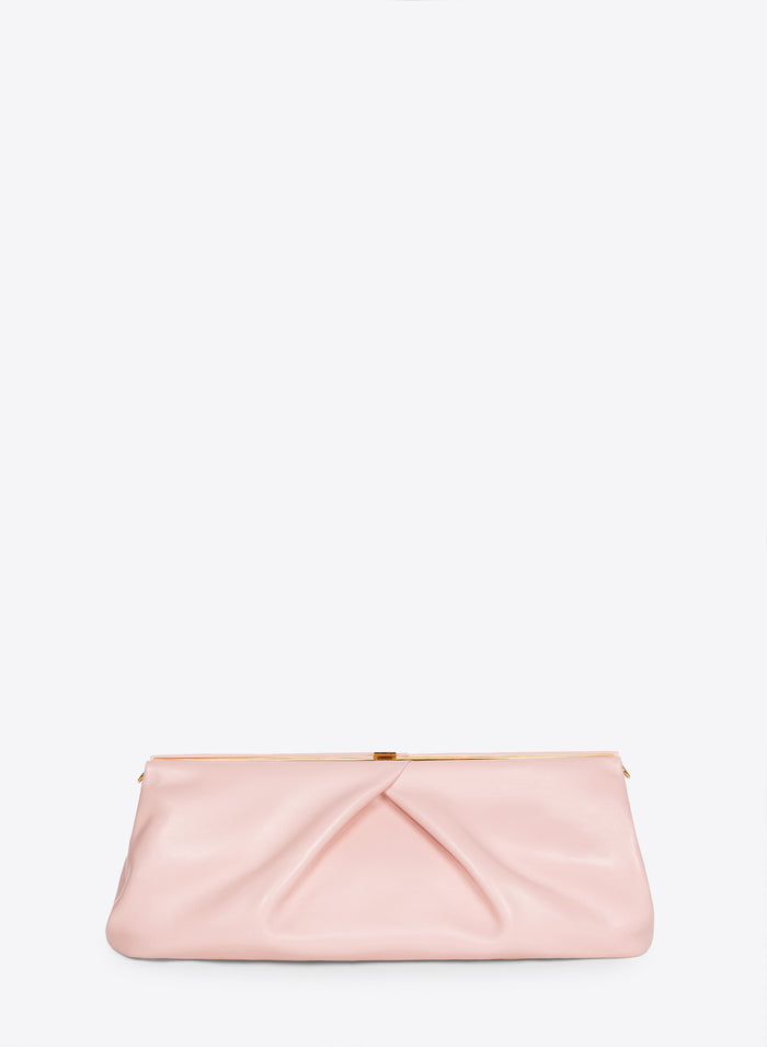 Large leather clutch