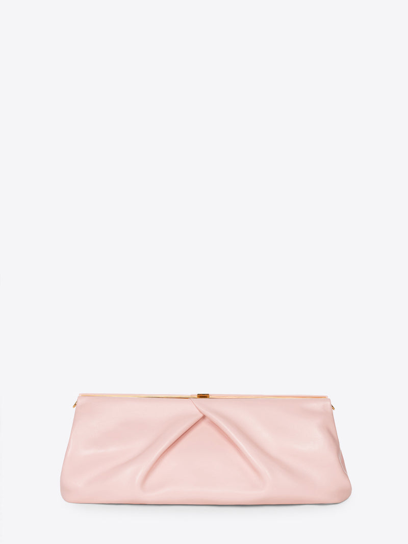 Large leather clutch