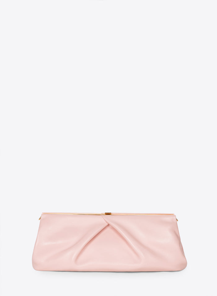 Large leather clutch