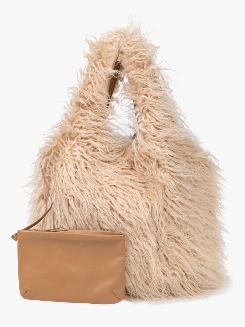 Fluffy tote bag